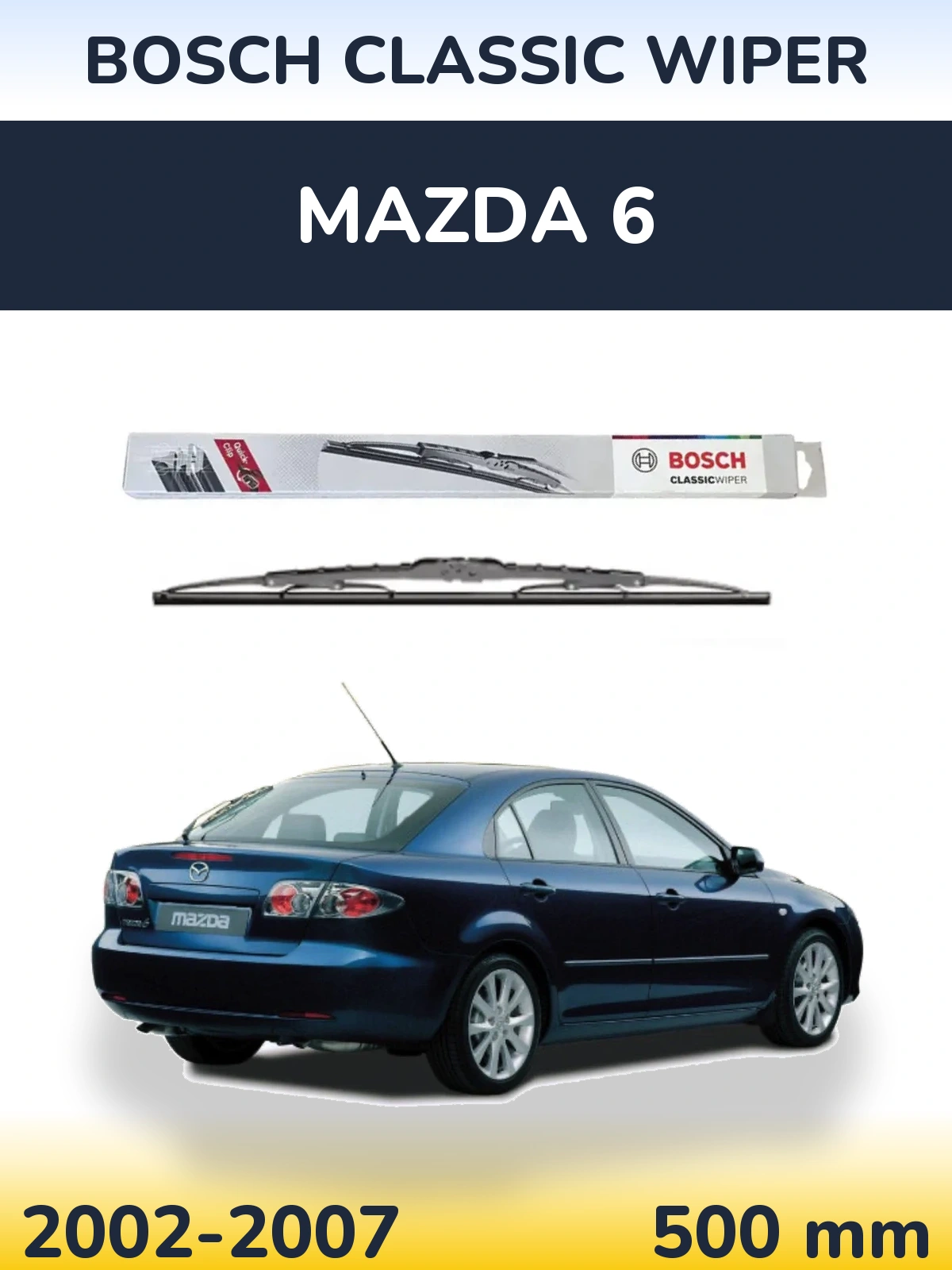 Torkarblad BOSCH Classic Wiper för Mazda 6