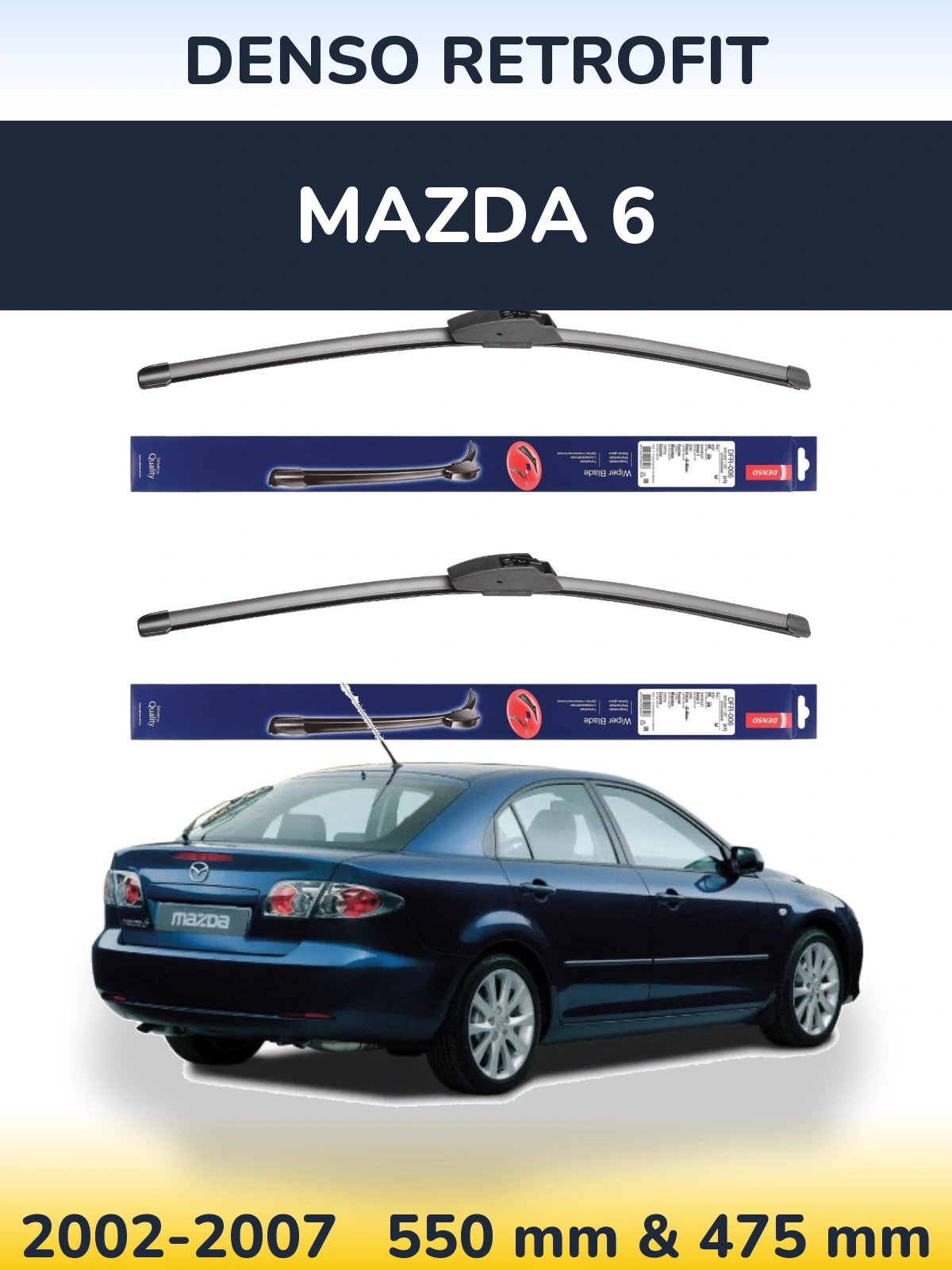 Torkarblad Denso Retrofit för Mazda 6