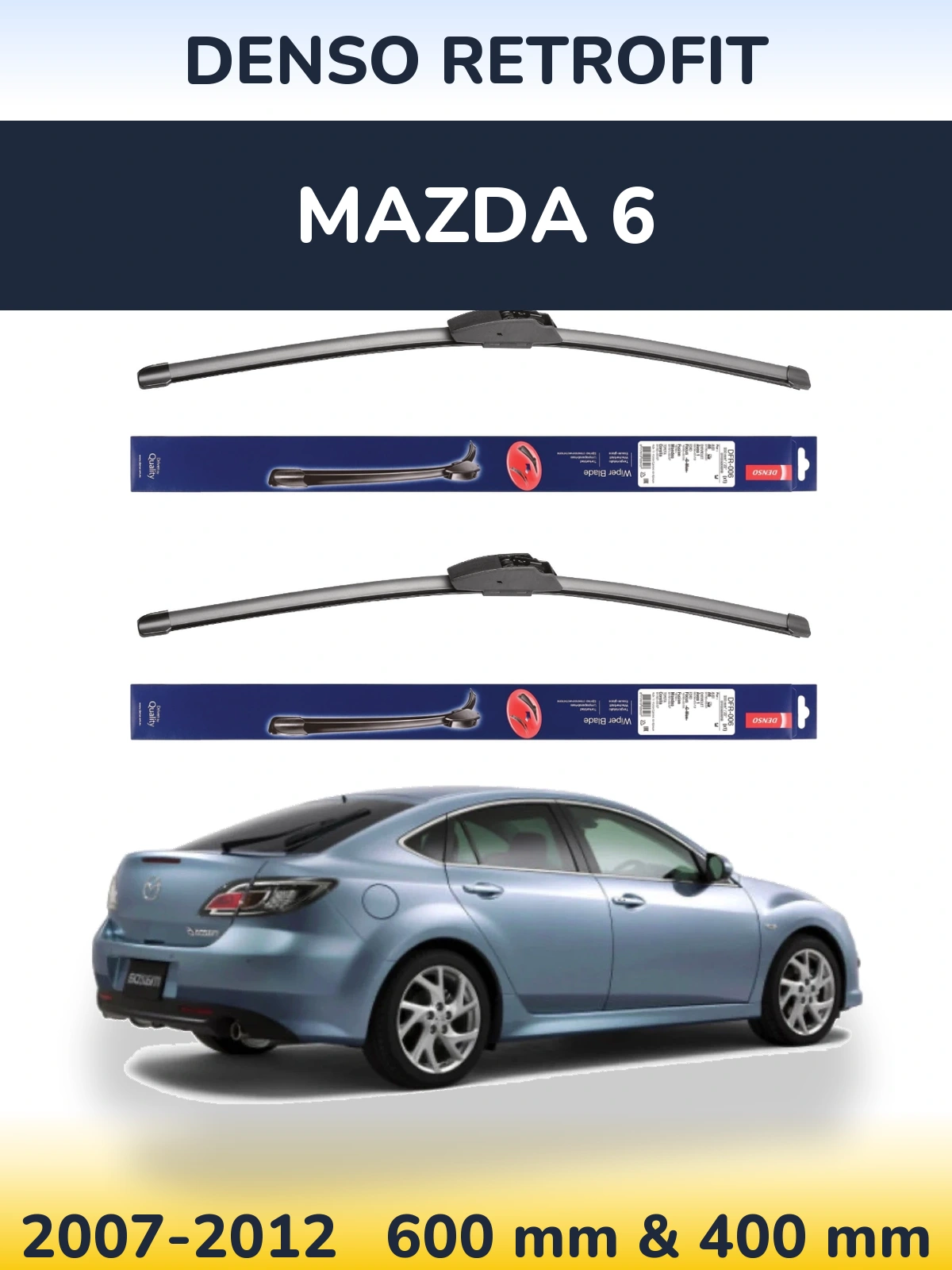 Torkarblad Denso Retrofit för Mazda 6
