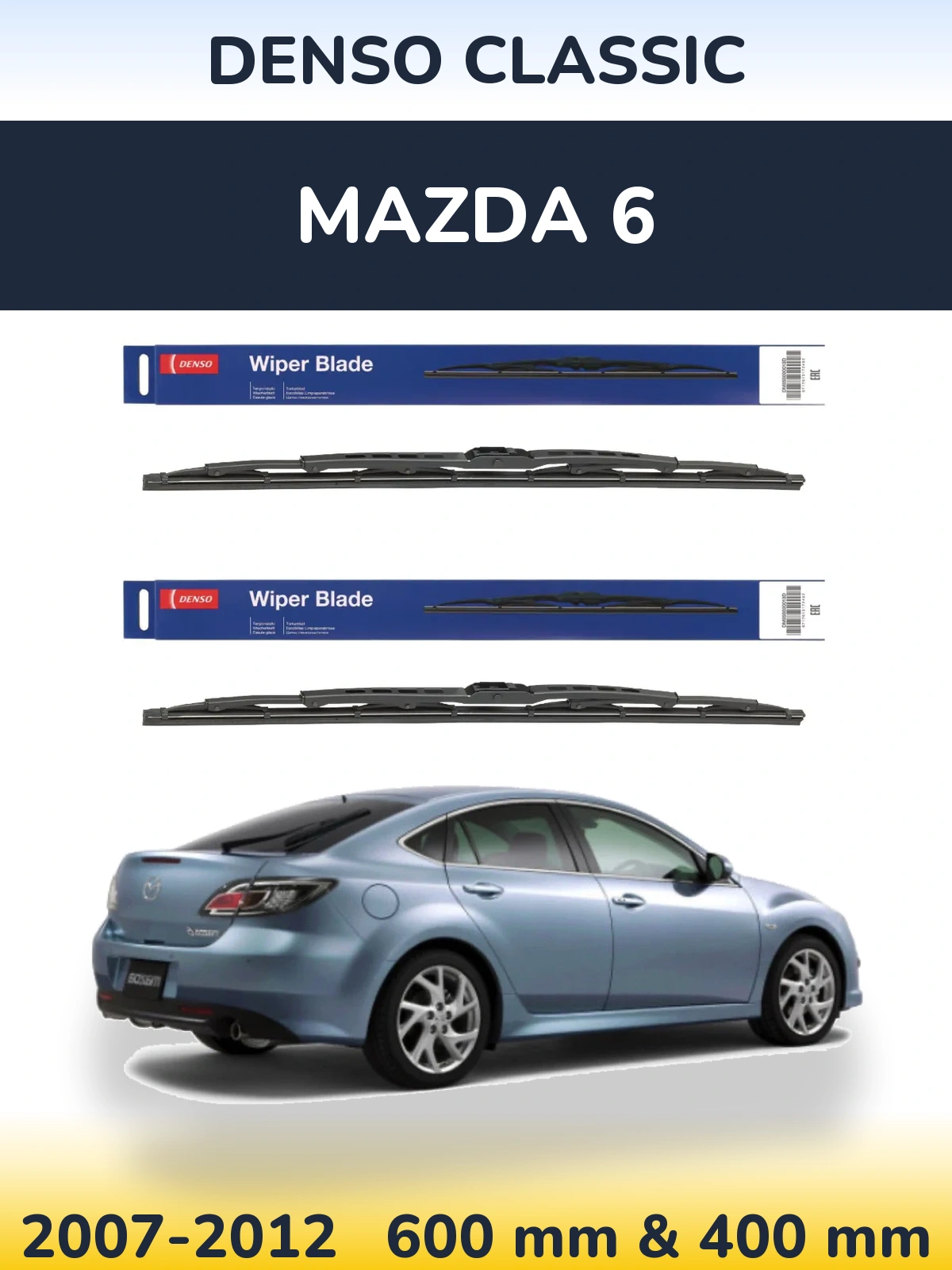 Torkarblad Denso Classic för Mazda 6