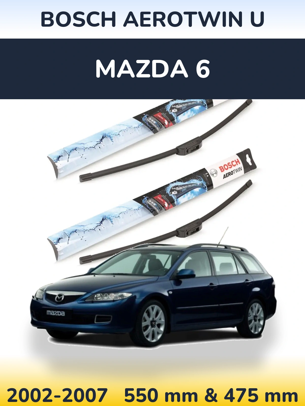 Torkarblad BOSCH AeroTwin U för Mazda 6