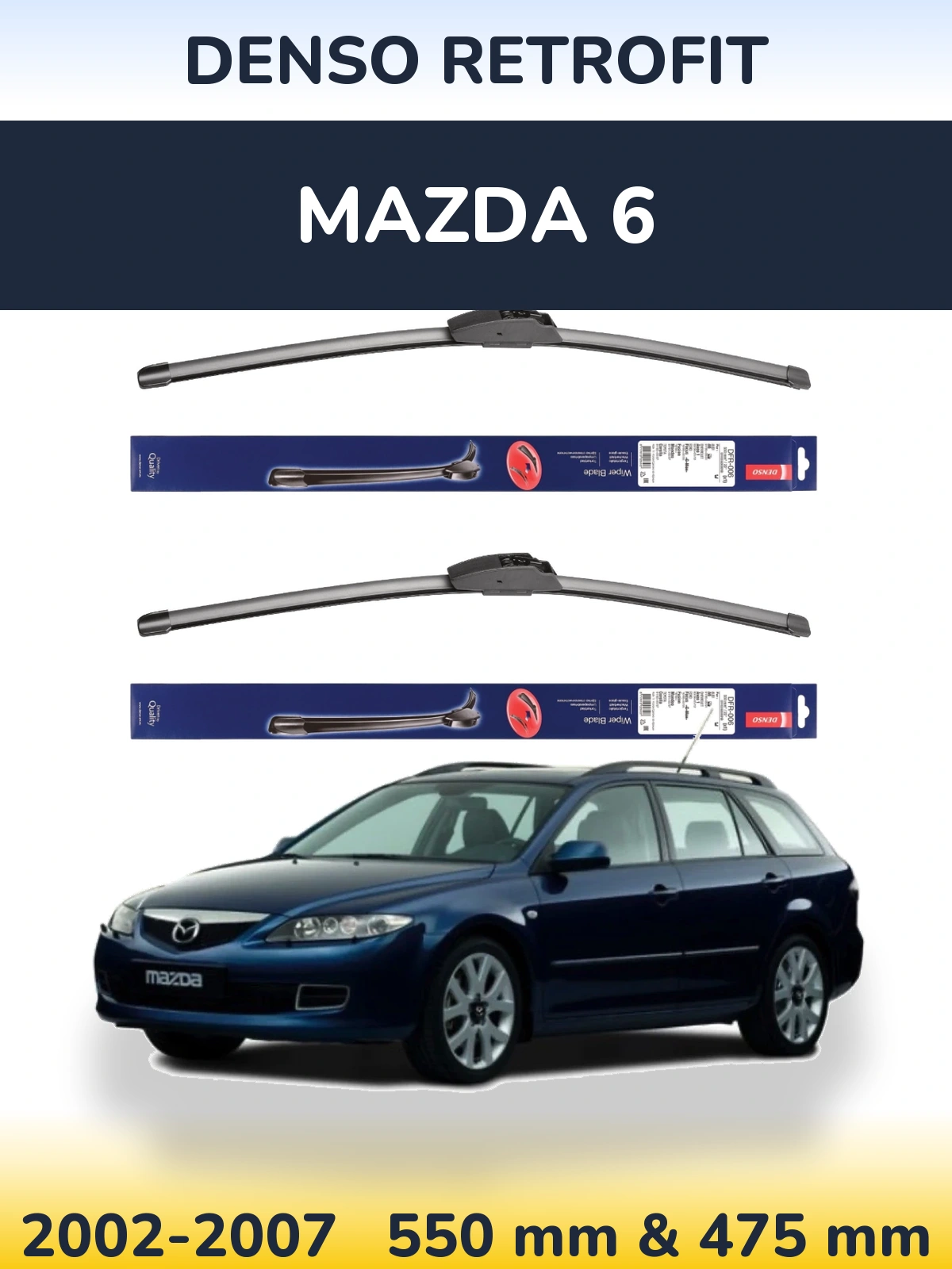Torkarblad Denso Retrofit för Mazda 6