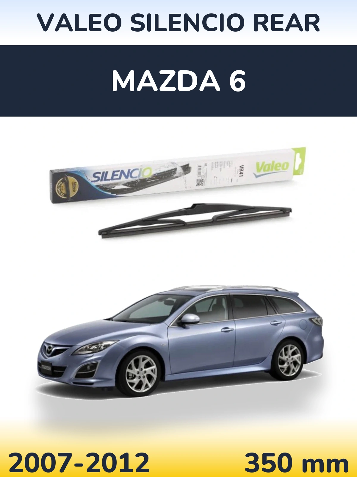 Torkarblad Valeo Silencio Rear för Mazda 6