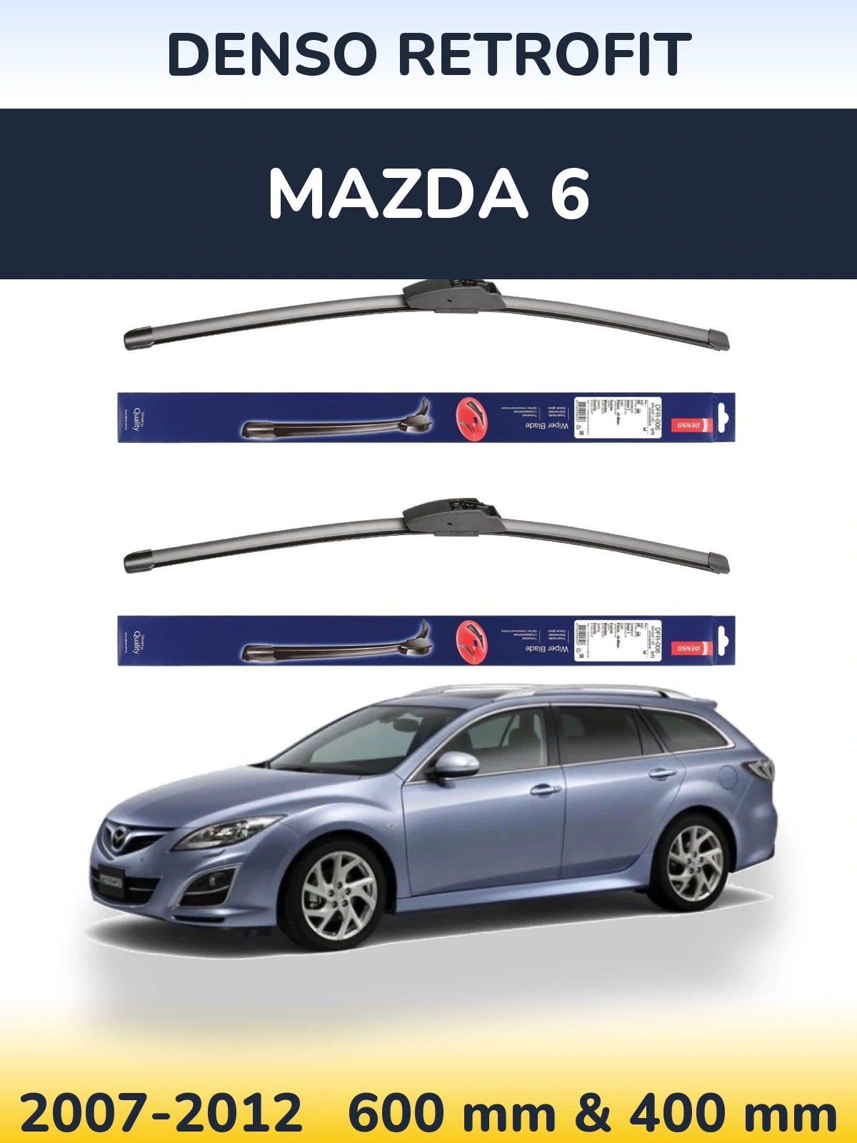 Torkarblad Denso Retrofit för Mazda 6