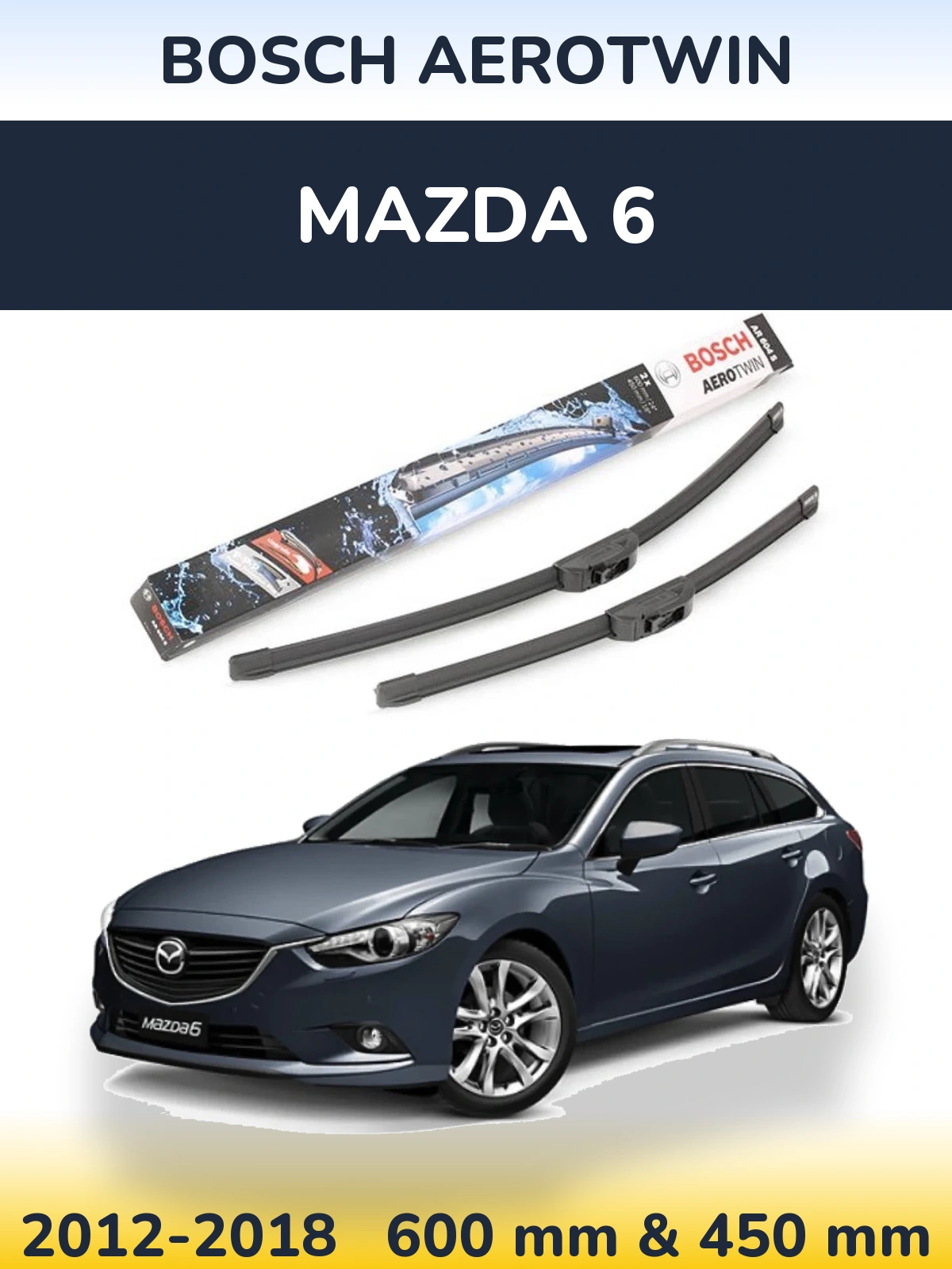 Torkarblad BOSCH AeroTwin för Mazda 6