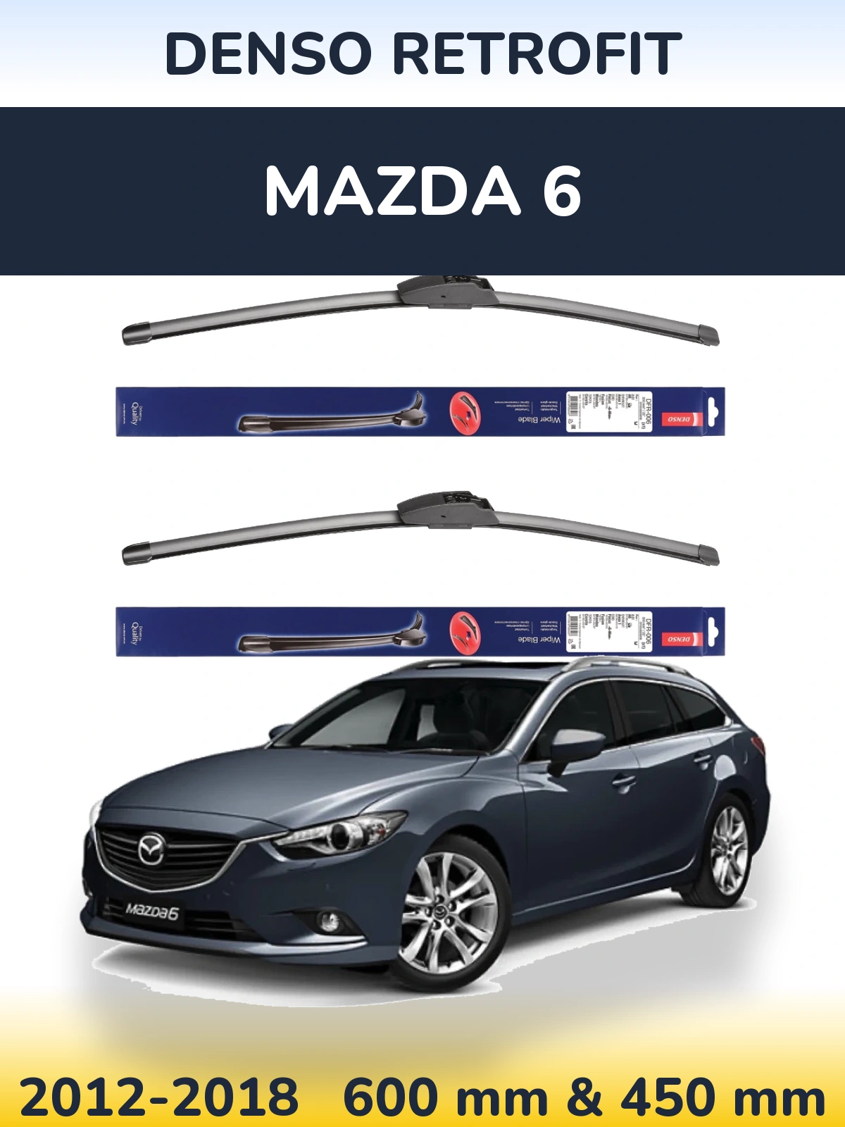 Torkarblad Denso Retrofit för Mazda 6