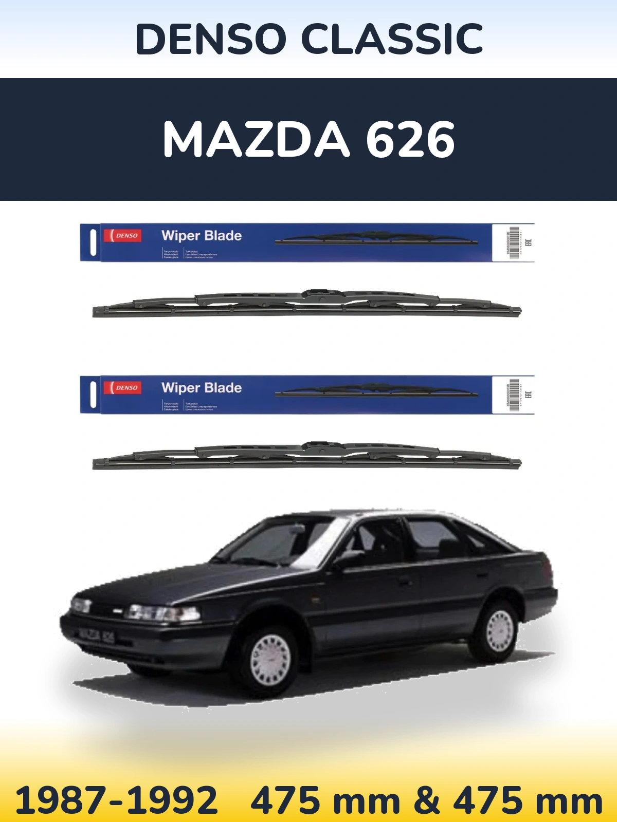 Torkarblad Denso Classic för Mazda 626