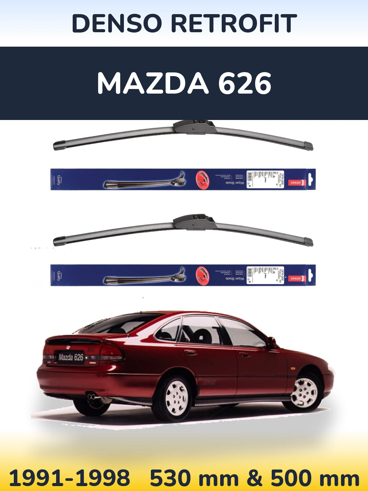 Torkarblad Denso Retrofit för Mazda 626