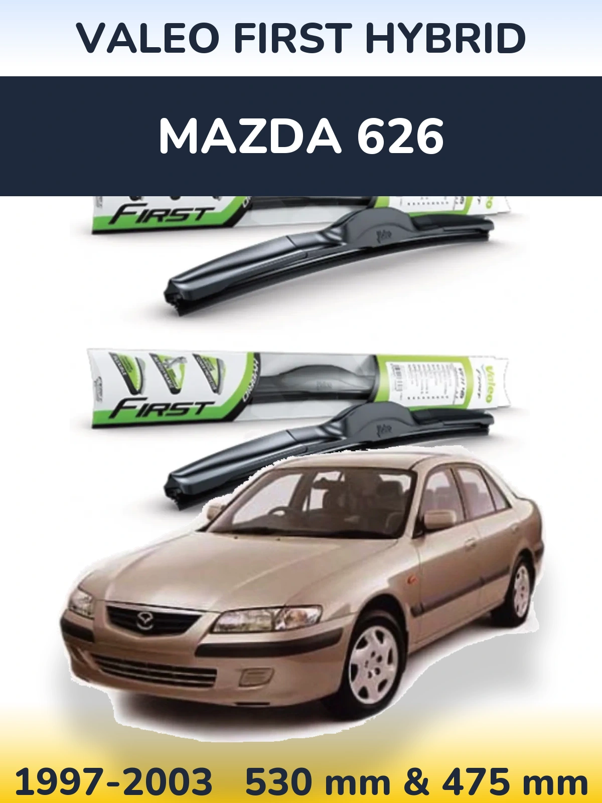 Torkarblad Valeo First Hybrid för Mazda 626