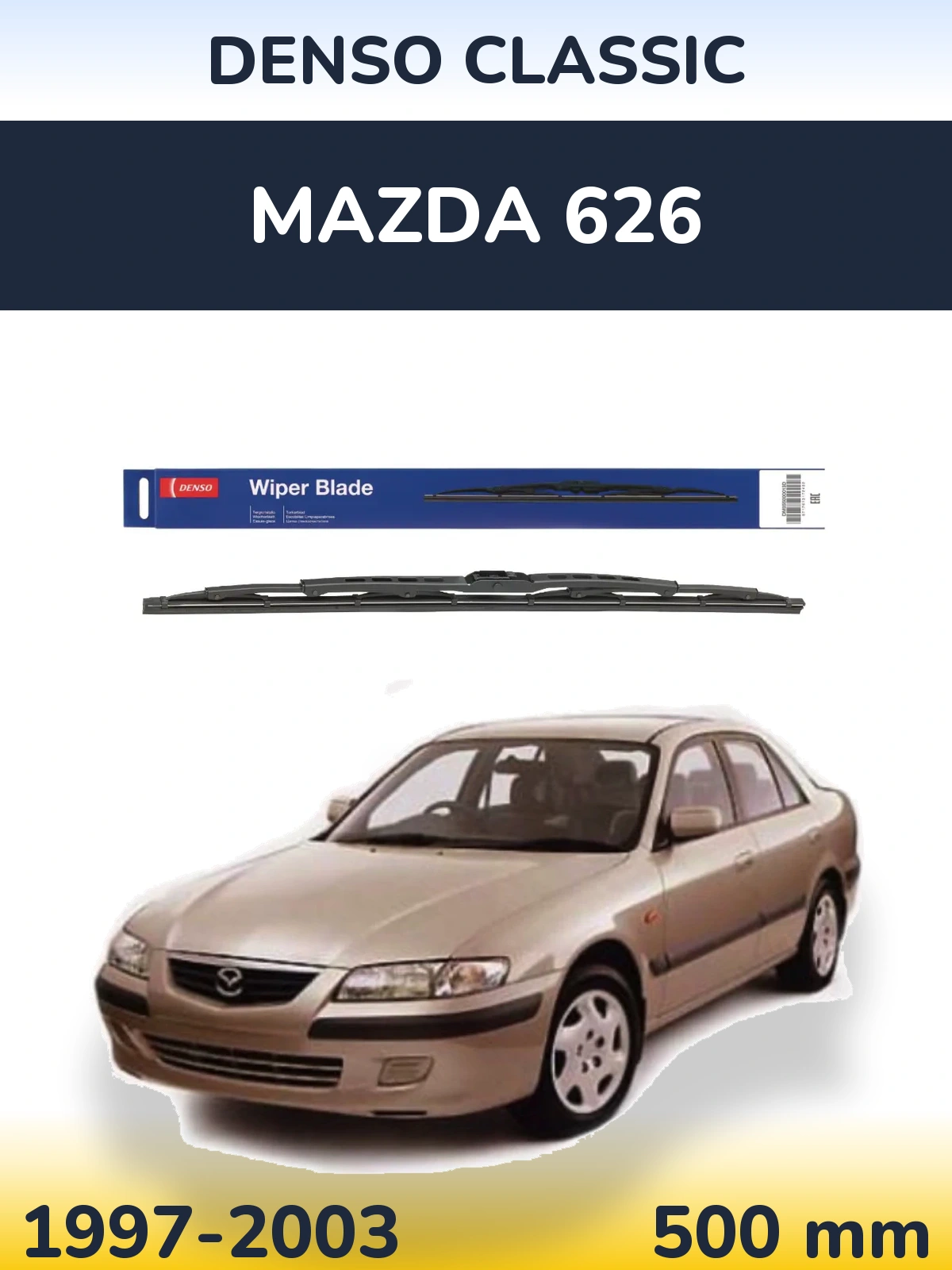 Torkarblad Denso Classic för Mazda 626