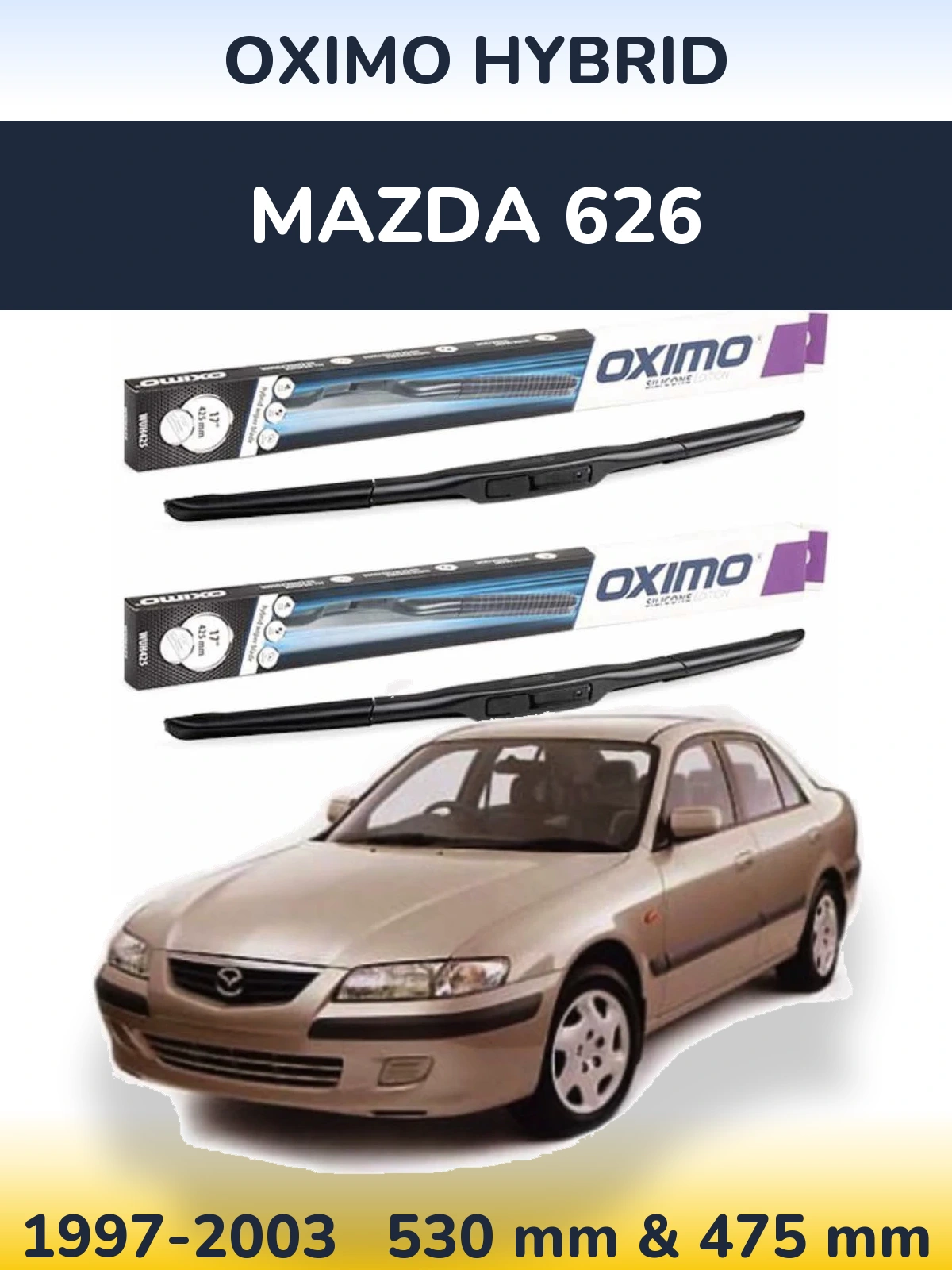 Torkarblad Oximo Hybrid för Mazda 626