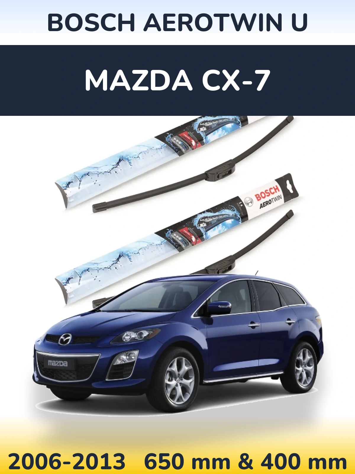 Torkarblad BOSCH AeroTwin U för Mazda CX-7
