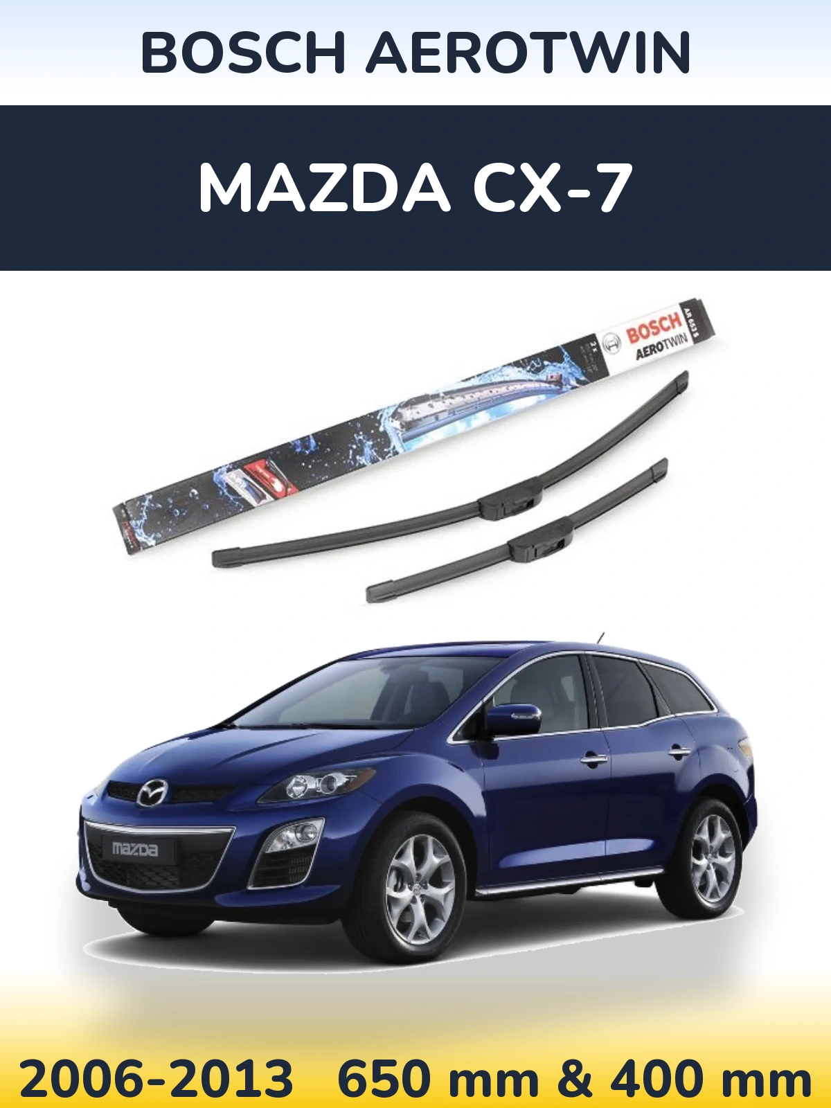 Torkarblad BOSCH AeroTwin för Mazda CX-7
