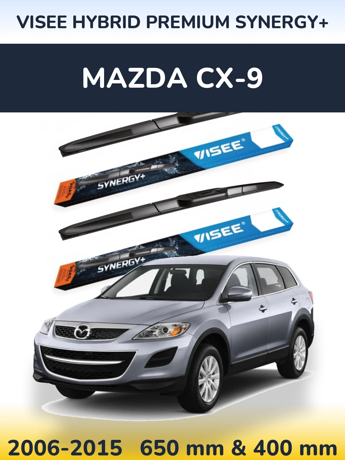 Torkarblad VISEE HYBRID PREMIUM SYNERGY+ för Mazda CX-9