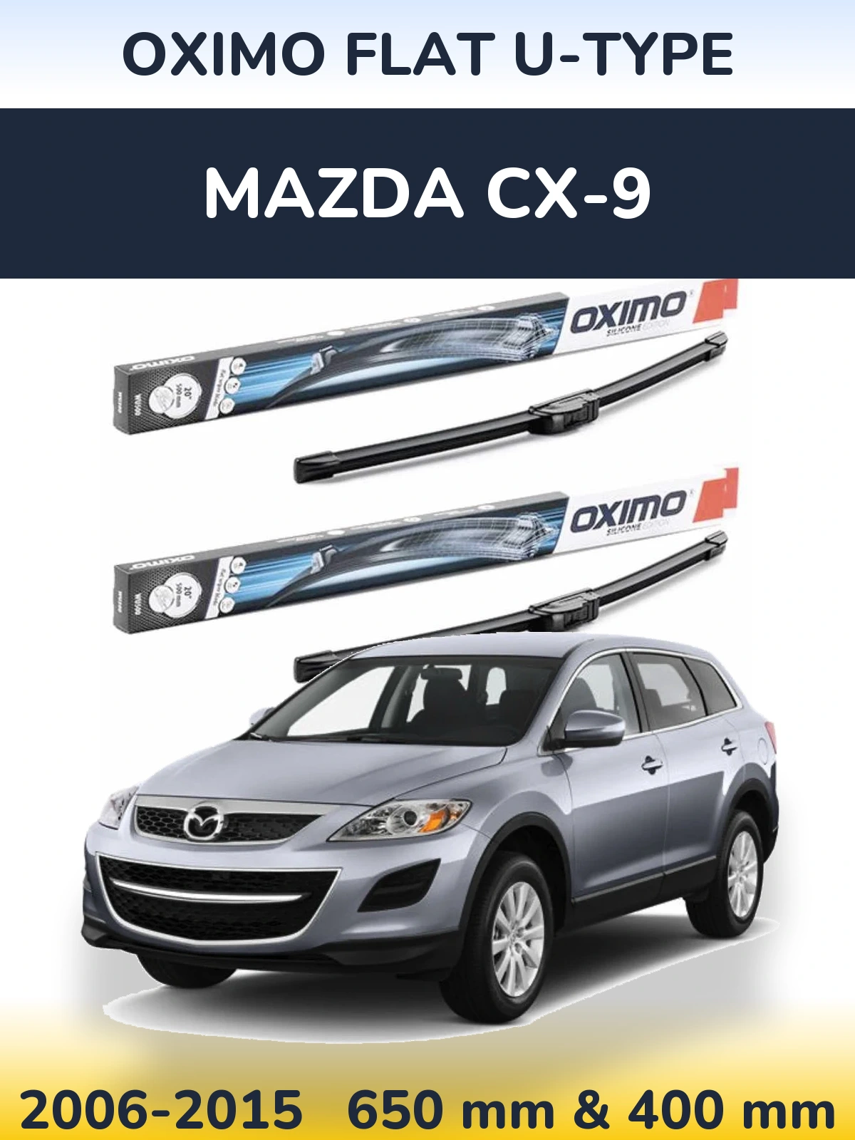 Torkarblad Oximo Flat U-type för Mazda CX-9
