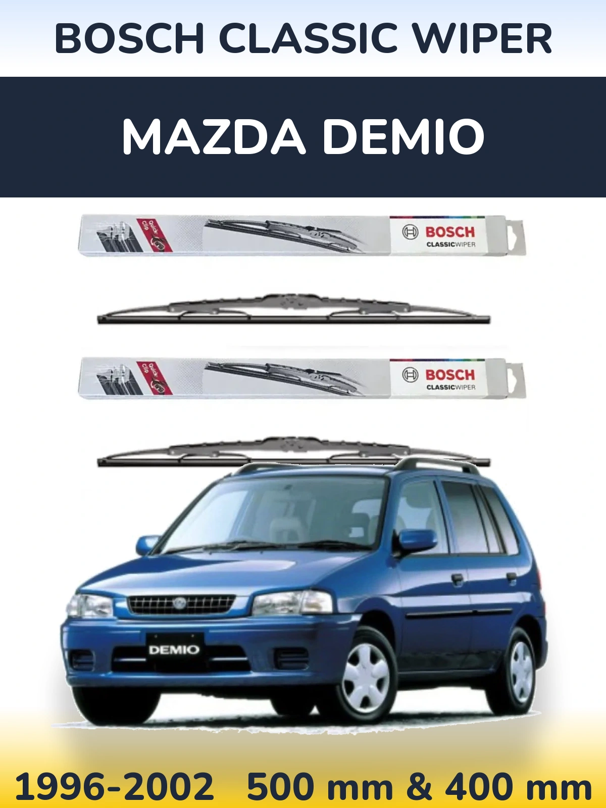 Torkarblad BOSCH Classic Wiper för Mazda Demio
