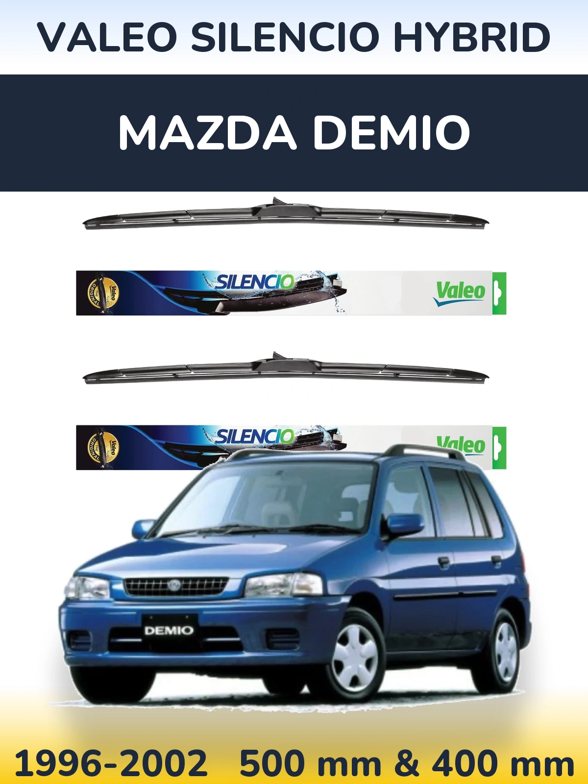 Torkarblad Valeo Silencio Hybrid för Mazda Demio