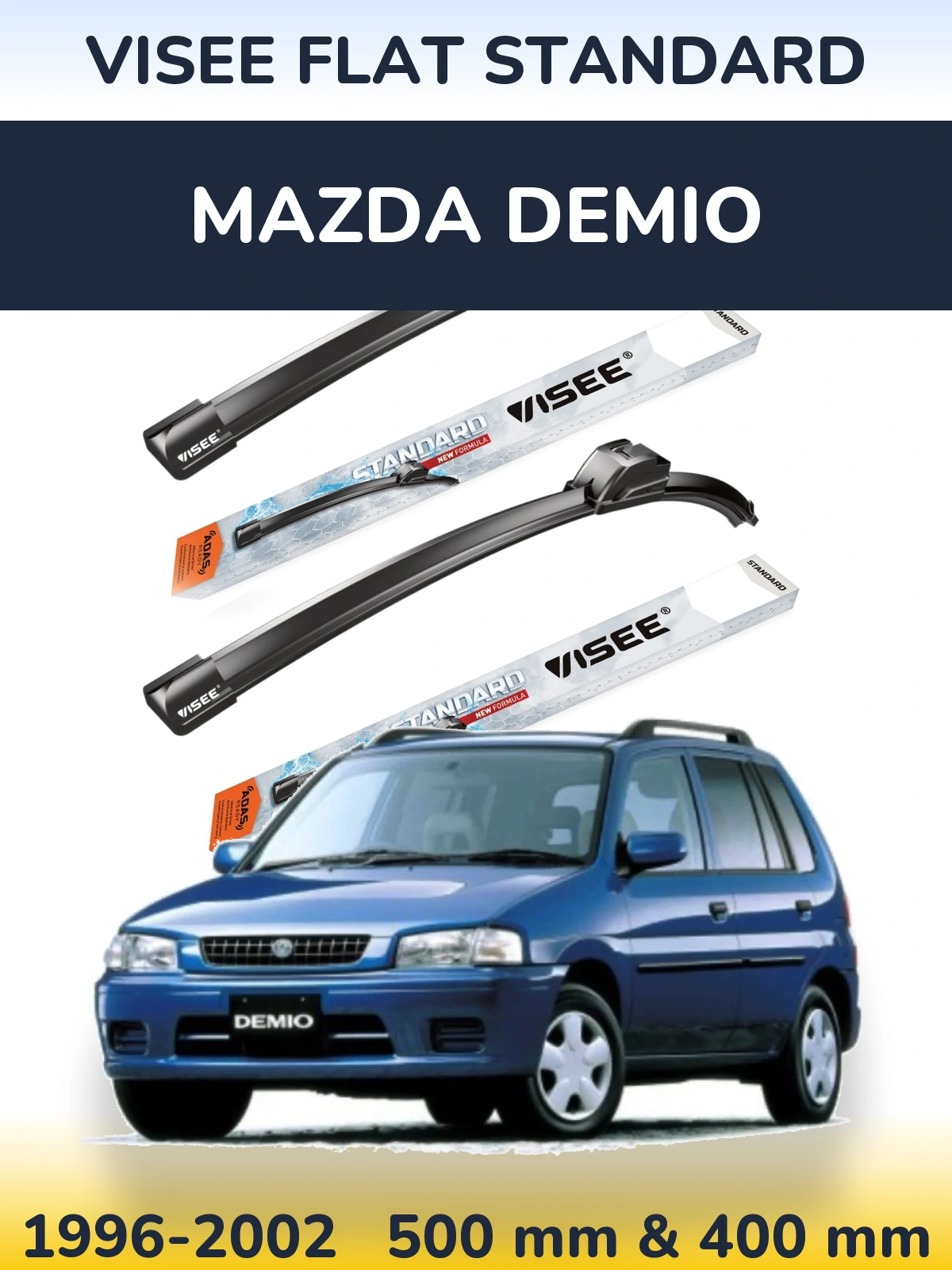 Torkarblad VISEE FLAT STANDARD för Mazda Demio