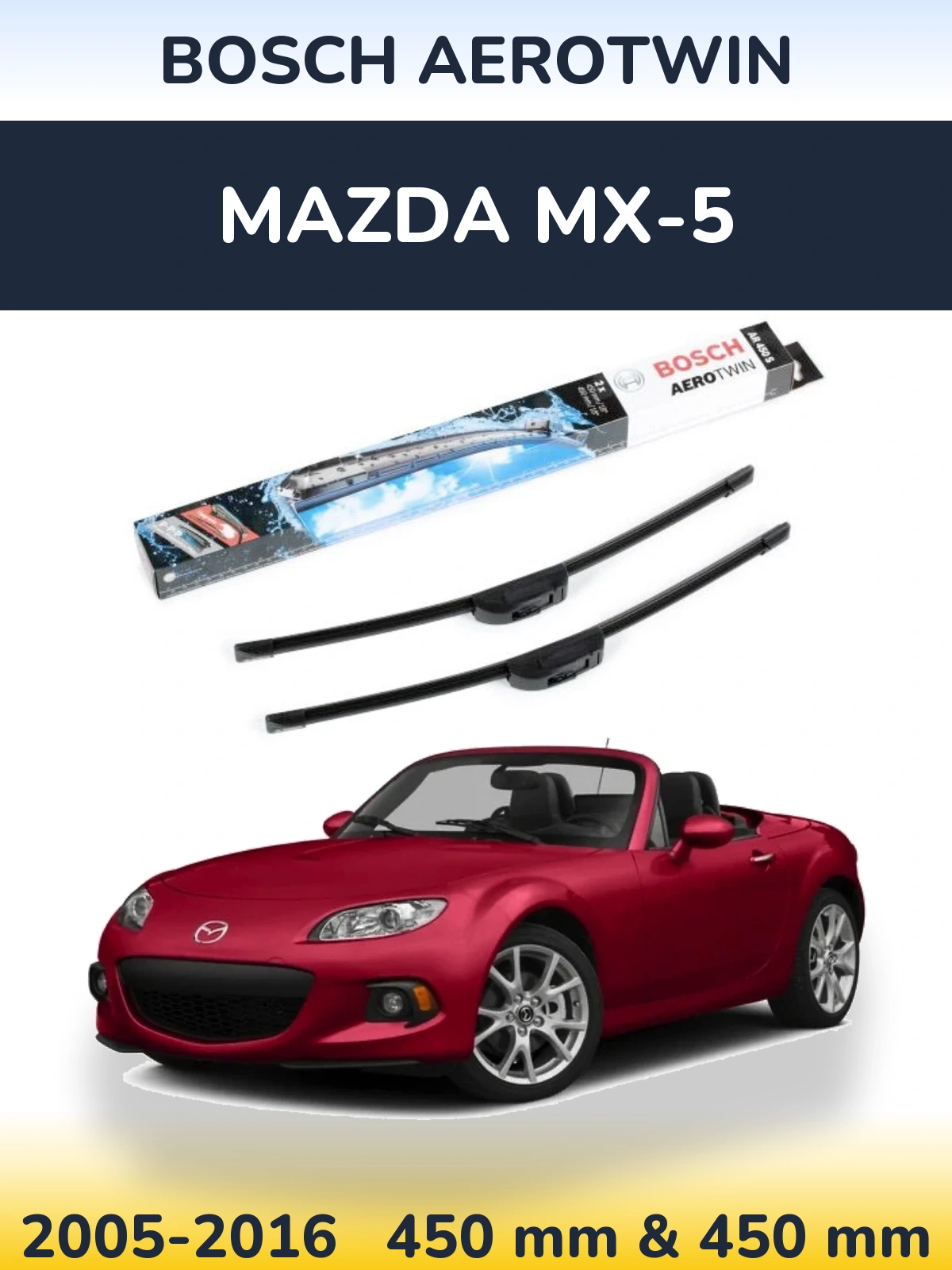 Torkarblad BOSCH AeroTwin för Mazda MX-5