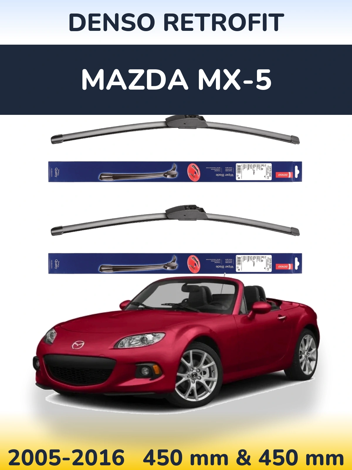 Torkarblad Denso Retrofit för Mazda MX-5