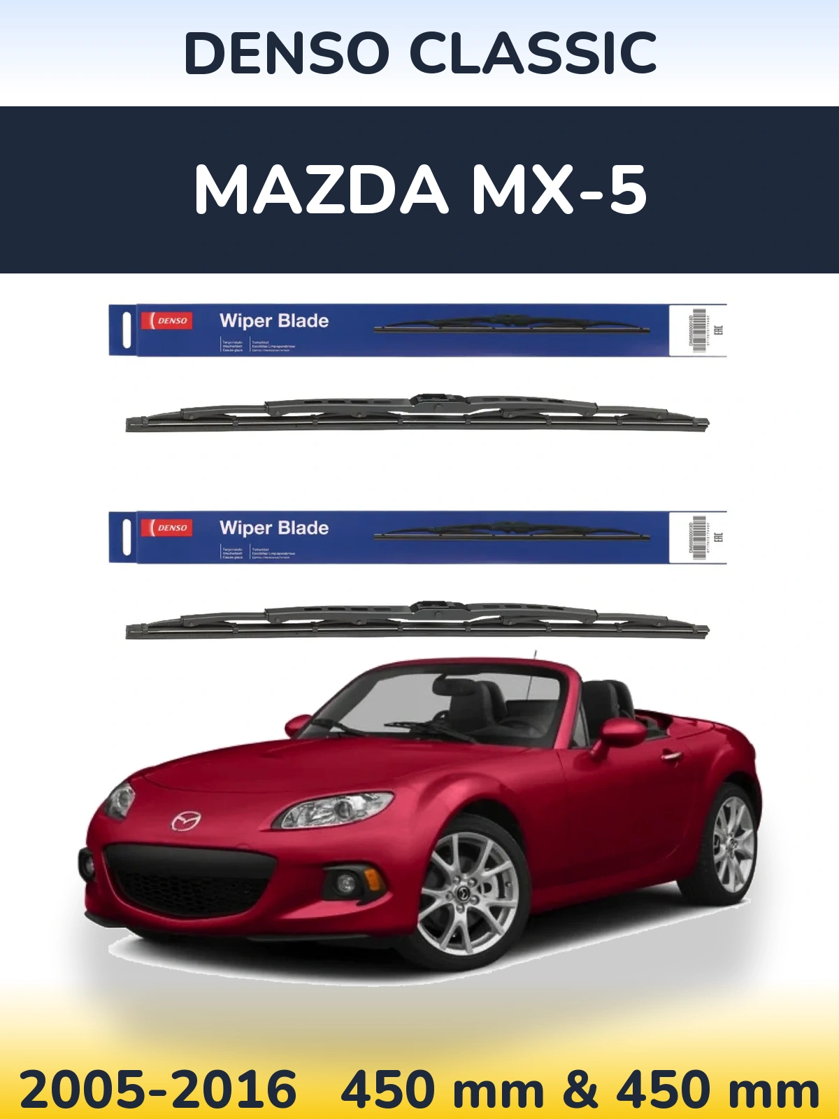Torkarblad Denso Classic för Mazda MX-5