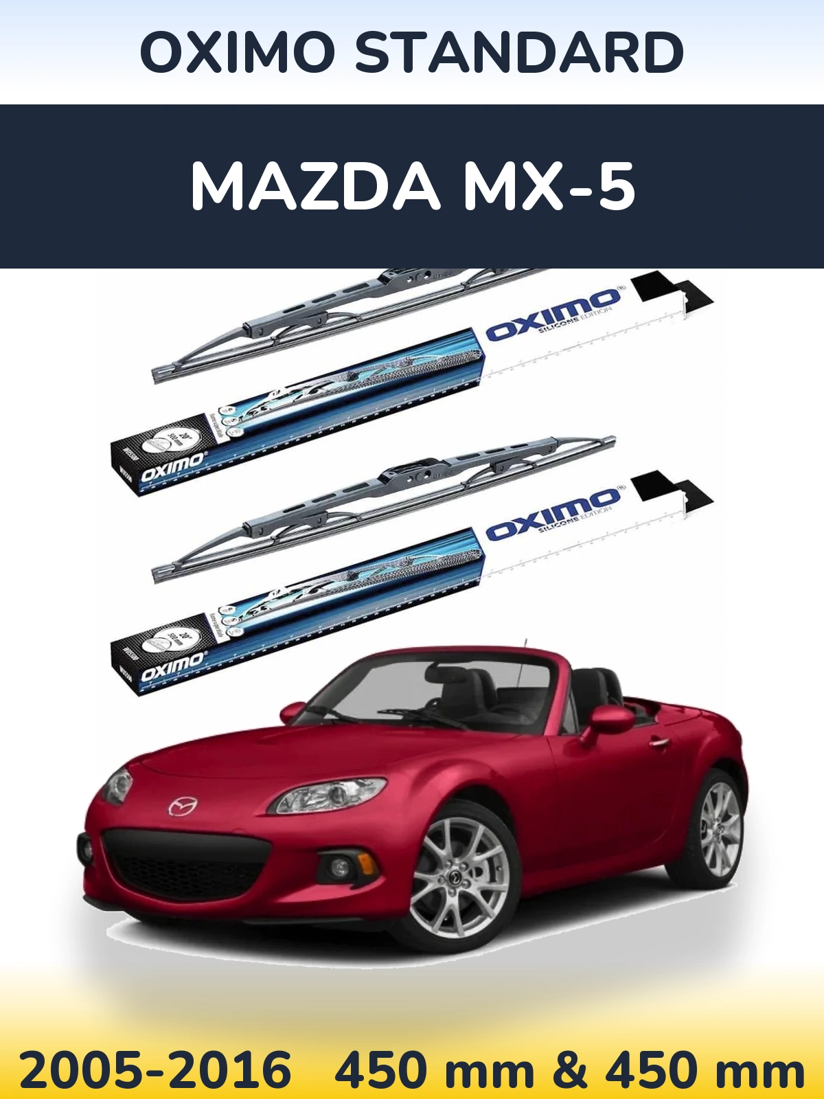 Torkarblad Oximo Standard för Mazda MX-5