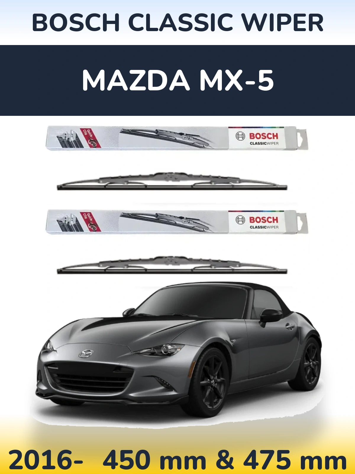 Torkarblad BOSCH Classic Wiper för Mazda MX-5