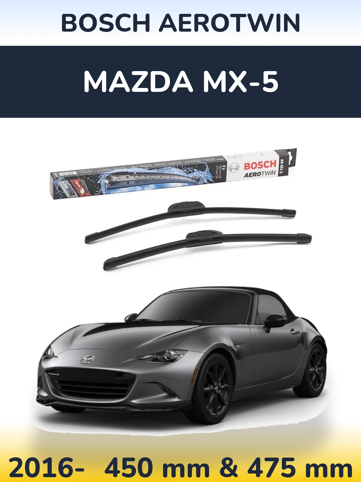 Torkarblad BOSCH AeroTwin för Mazda MX-5