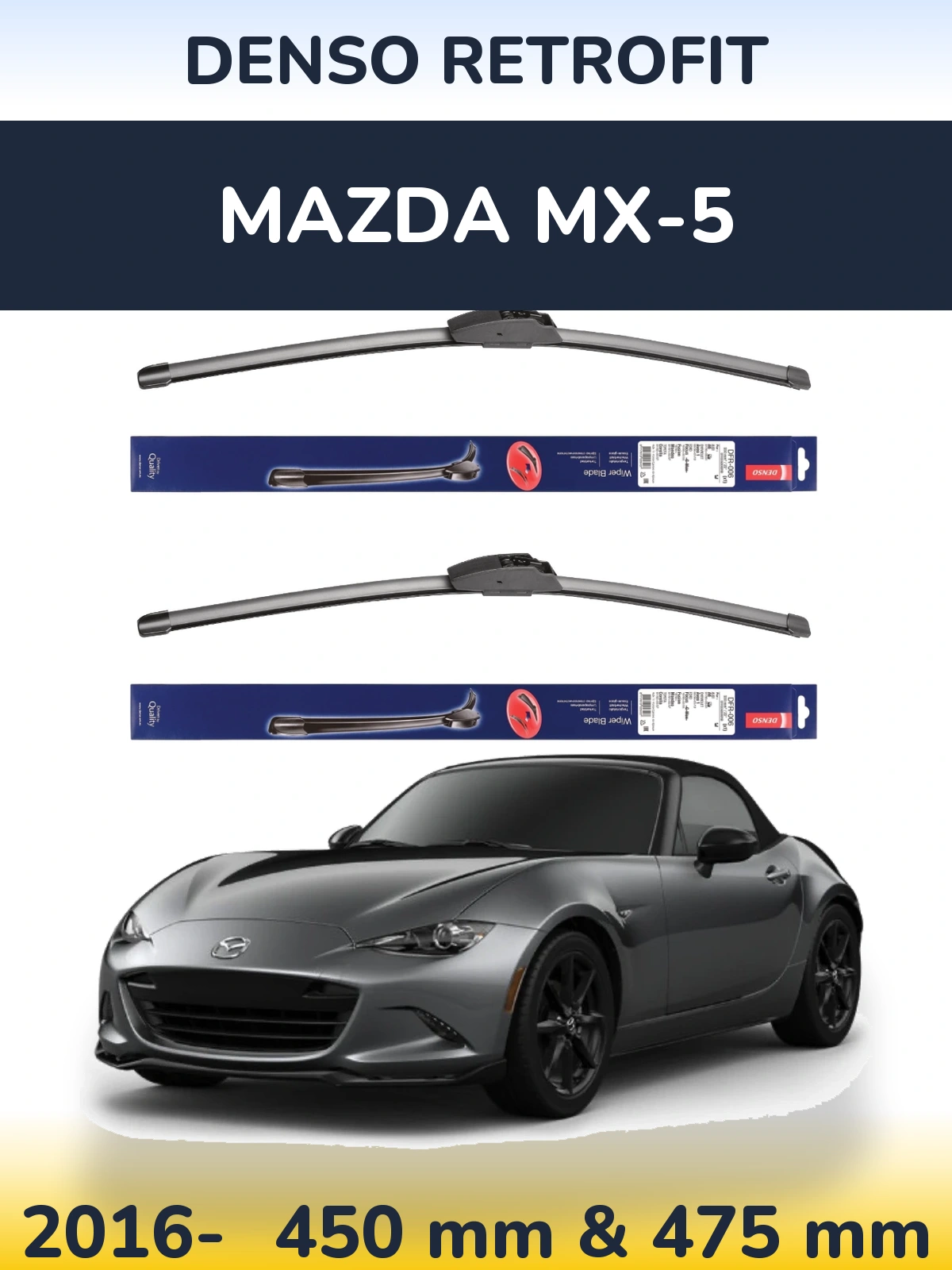 Torkarblad Denso Retrofit för Mazda MX-5