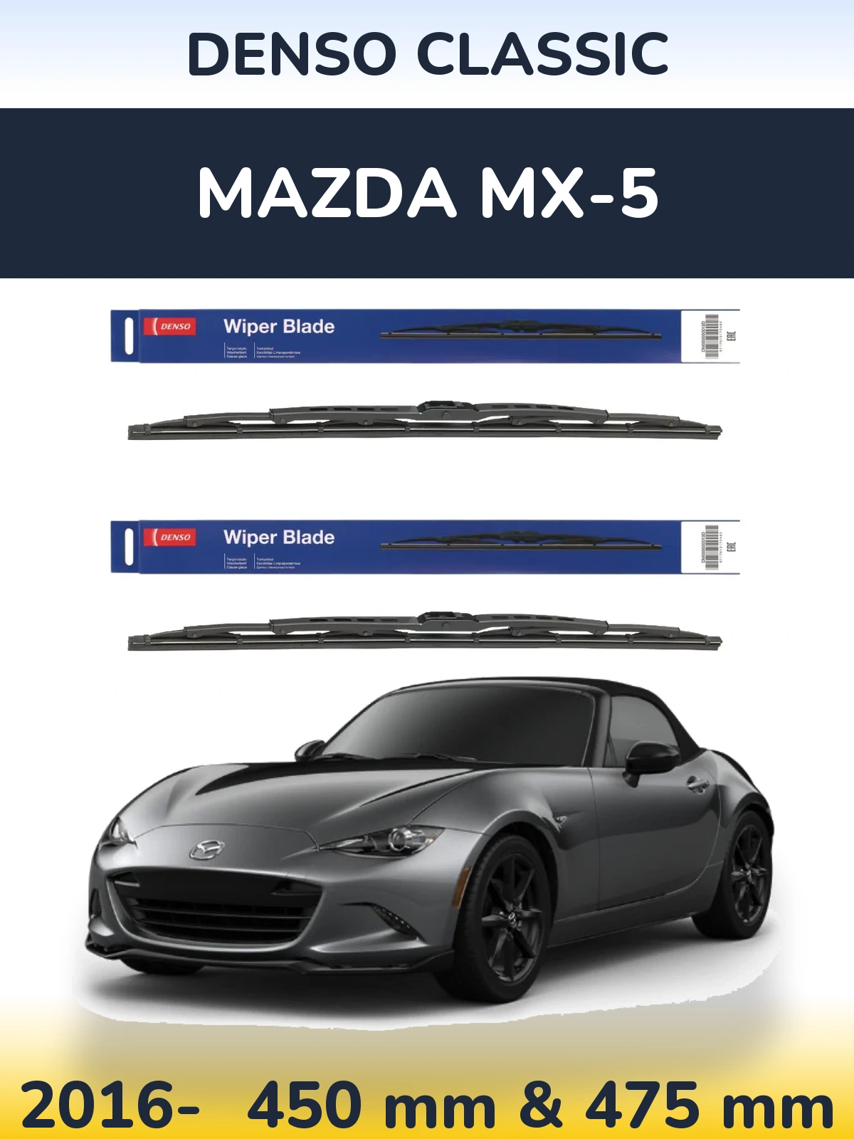 Torkarblad Denso Classic för Mazda MX-5