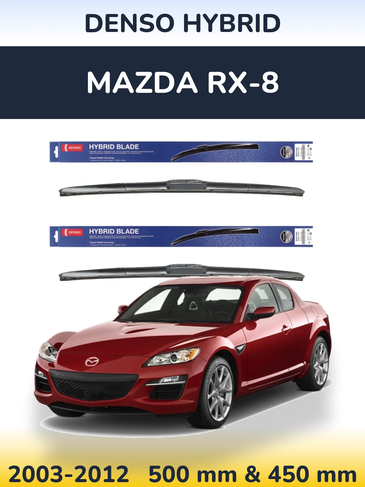 Torkarblad Denso Hybrid för Mazda RX-8