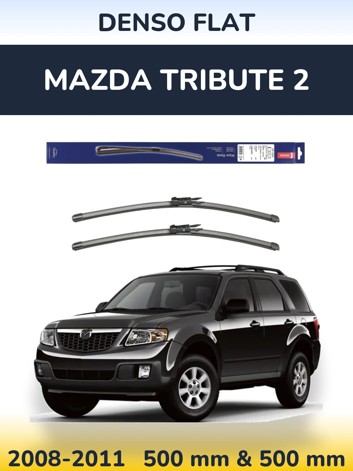 Torkarblad Denso Flat för Mazda Tribute 2