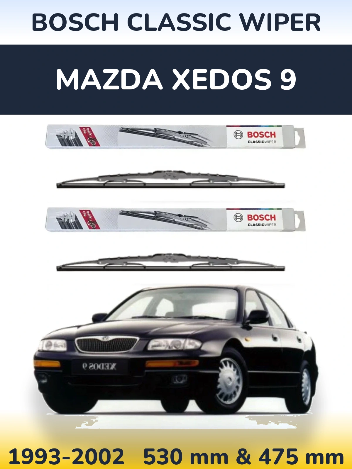 Torkarblad BOSCH Classic Wiper för Mazda Xedos 9