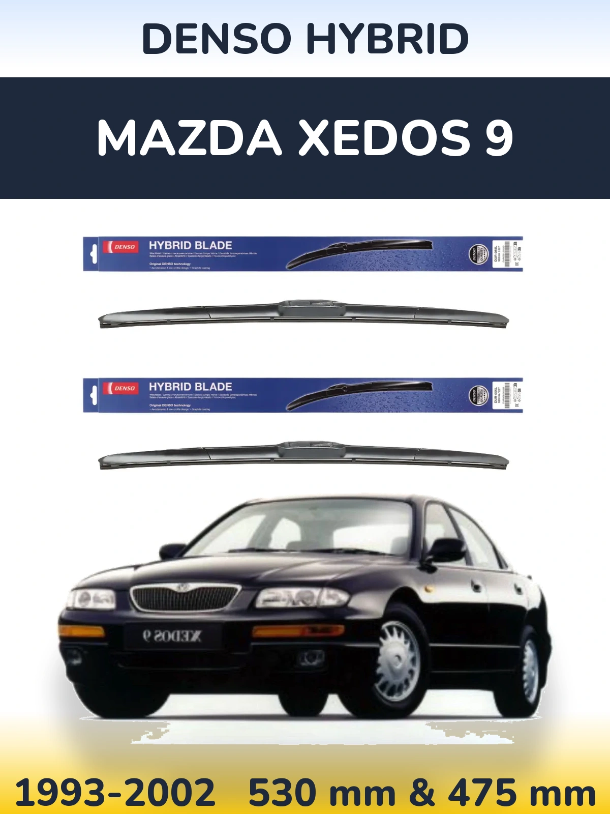 Torkarblad Denso Hybrid för Mazda Xedos 9