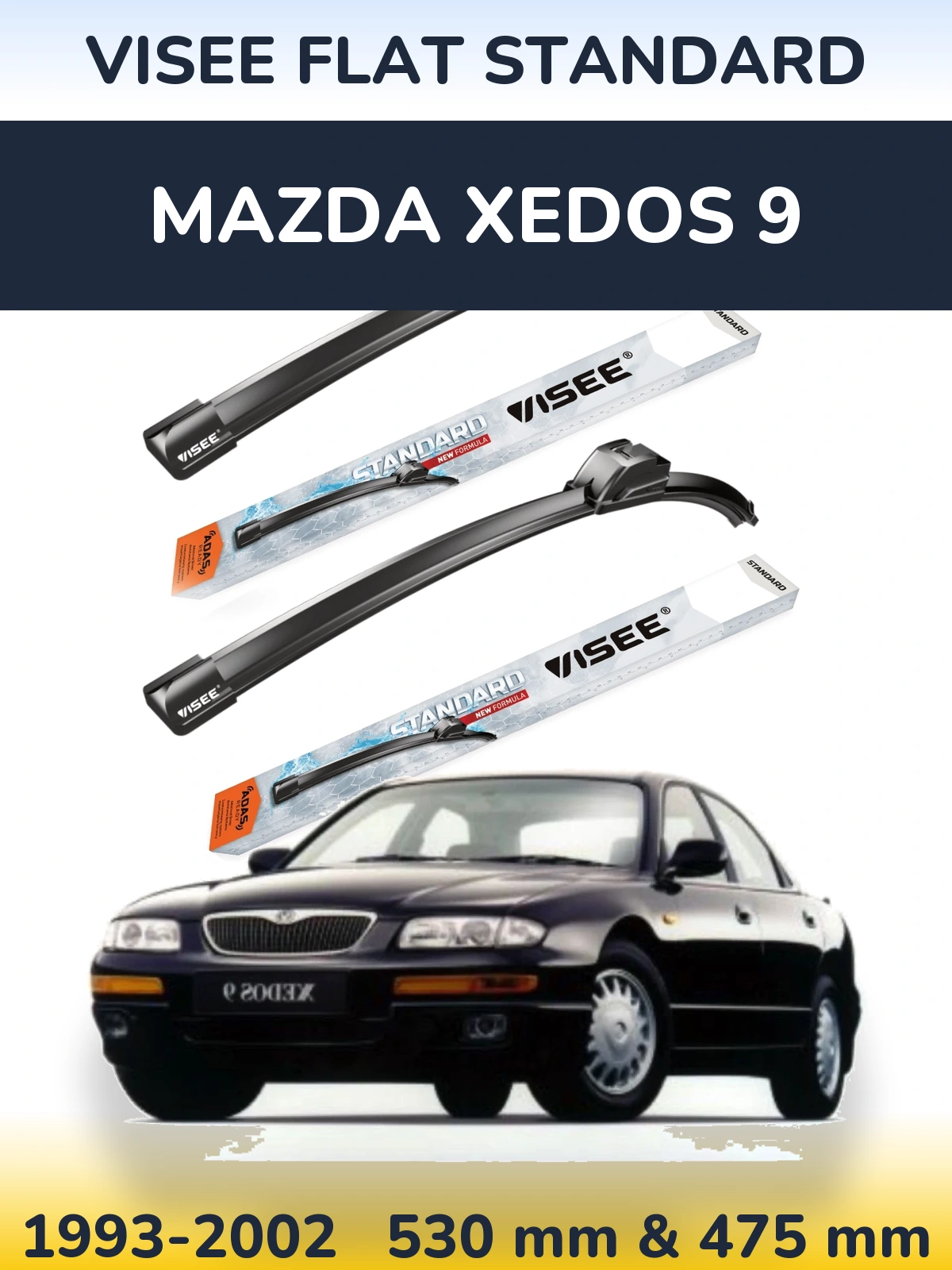Torkarblad VISEE FLAT STANDARD för Mazda Xedos 9