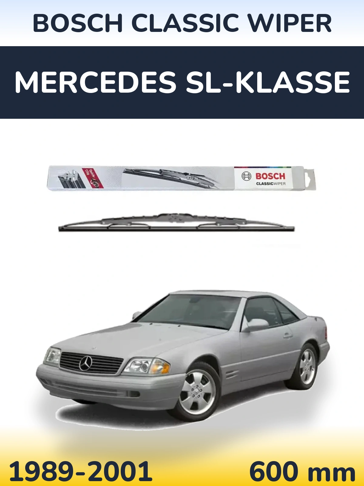 Torkarblad BOSCH Classic Wiper för Mercedes SL-Klasse