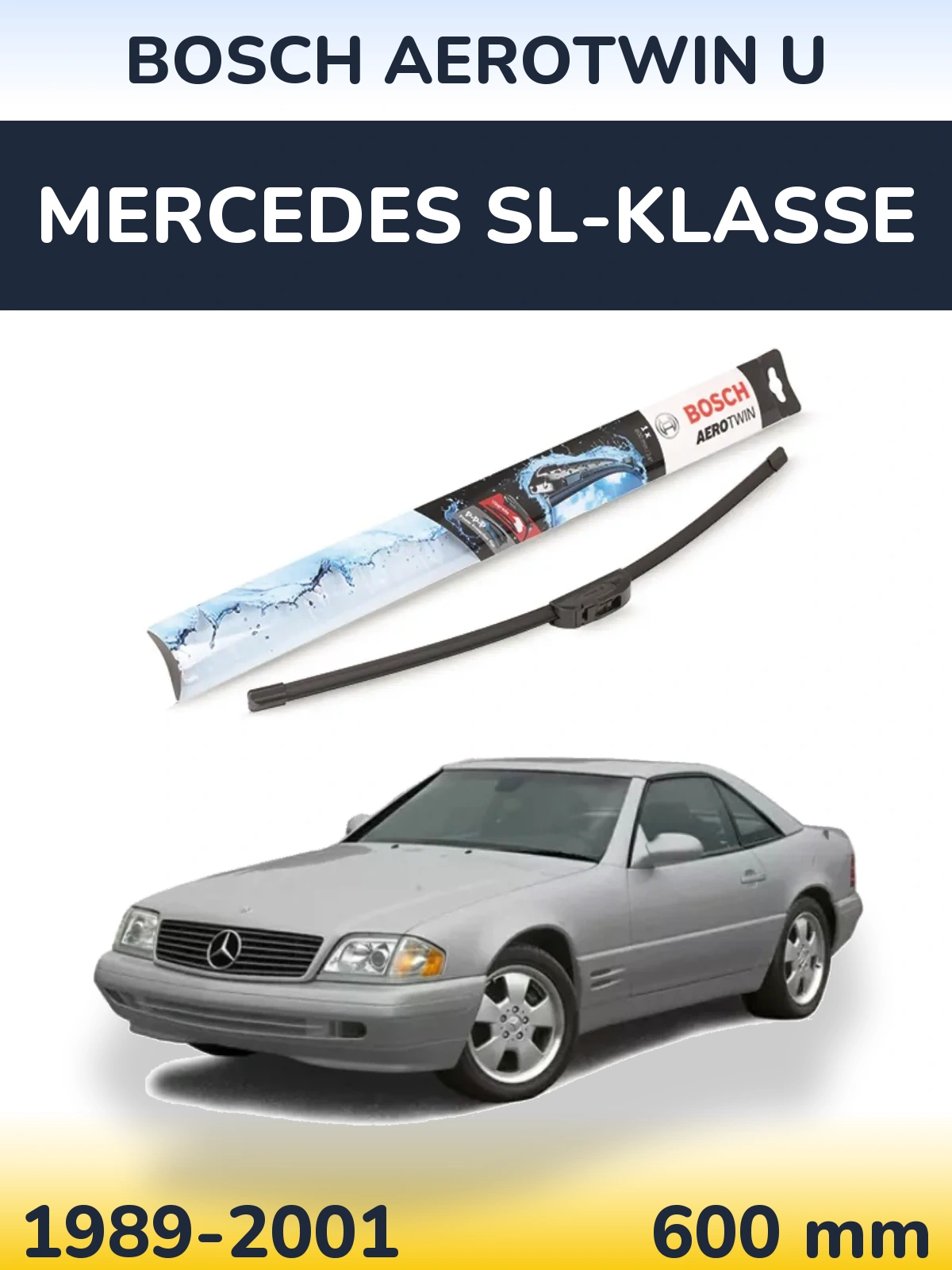 Torkarblad BOSCH AeroTwin U för Mercedes SL-Klasse