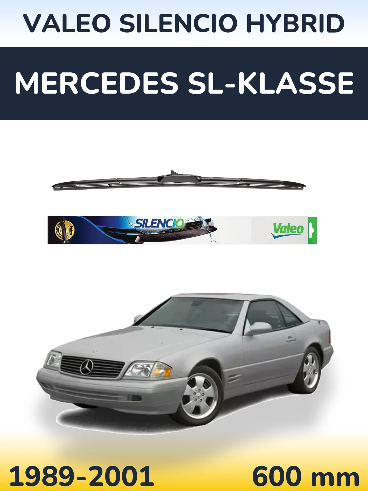 Torkarblad Valeo Silencio Hybrid för Mercedes SL-Klasse