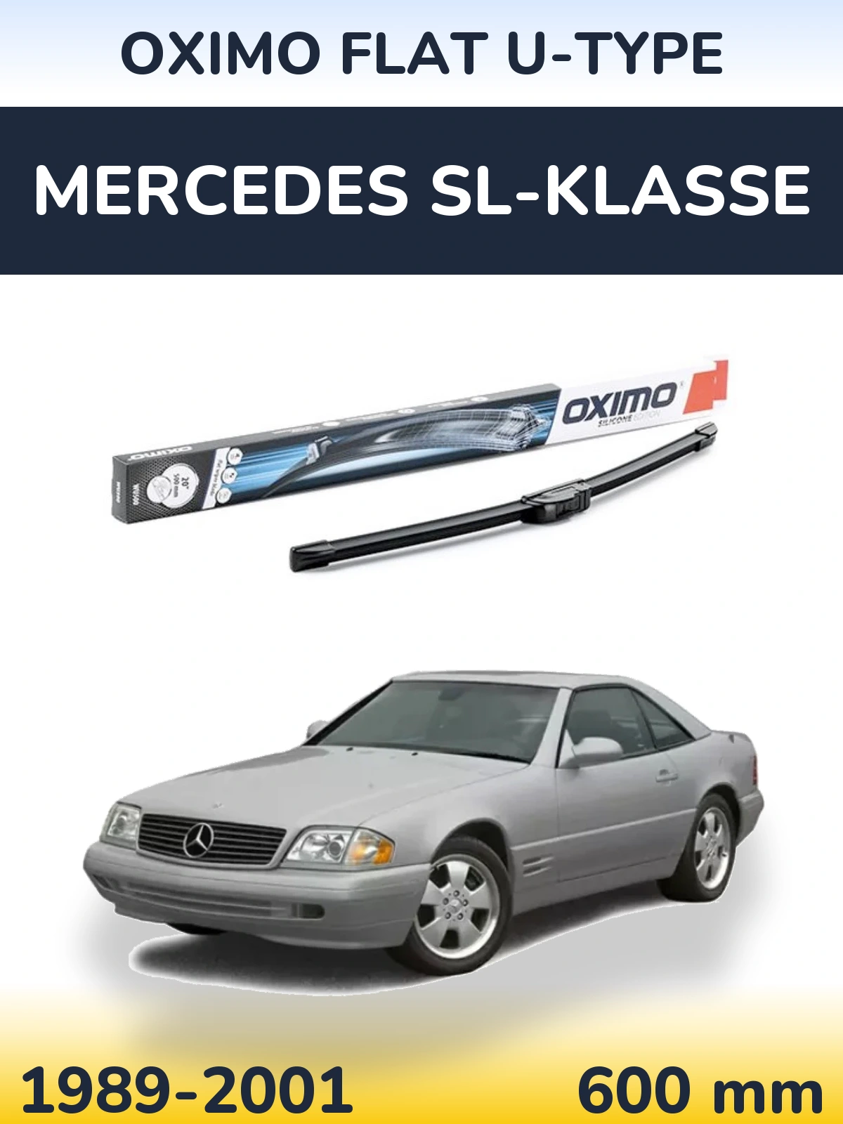 Torkarblad Oximo Flat U-type för Mercedes SL-Klasse