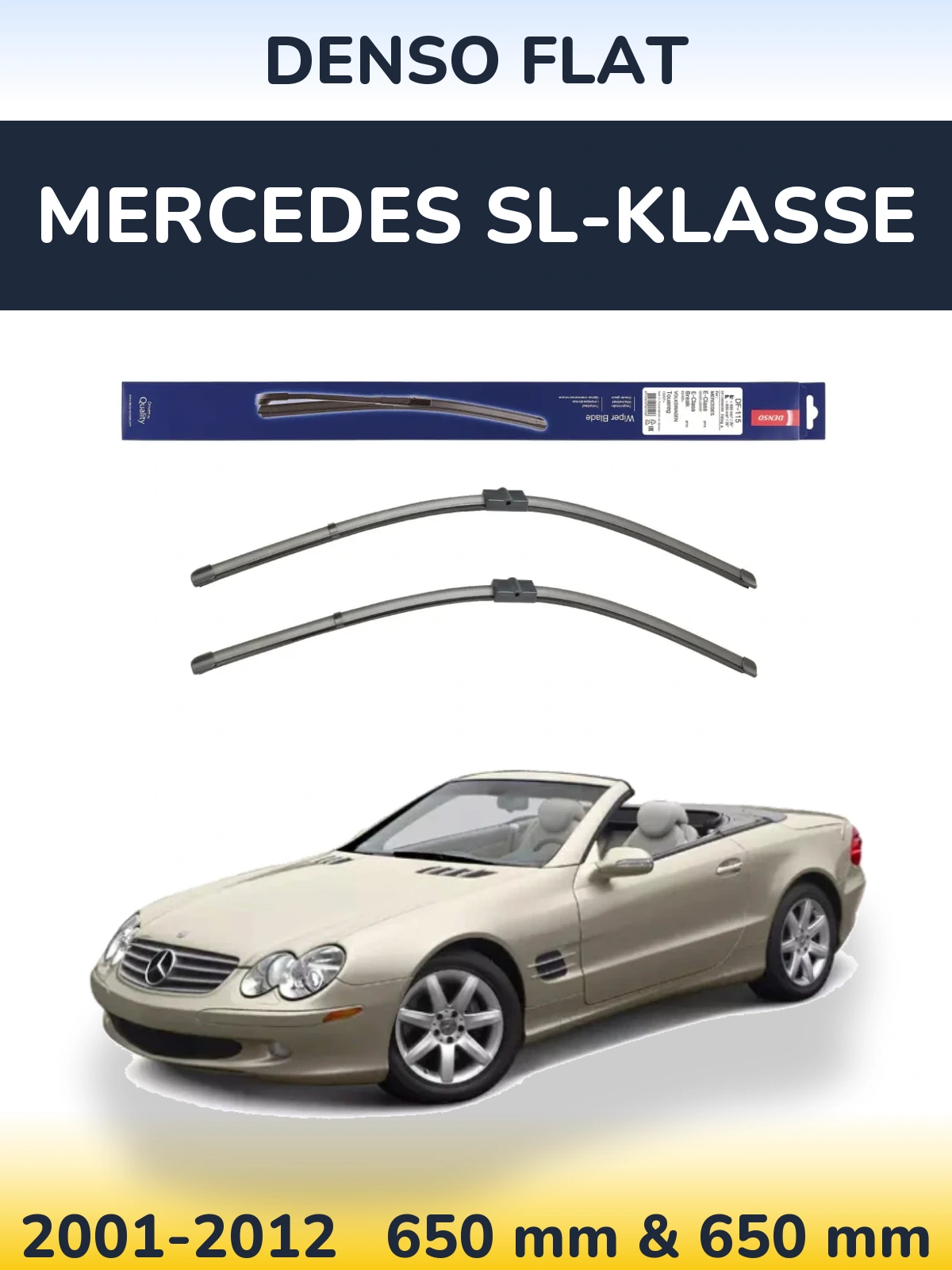 Torkarblad Denso Flat för Mercedes SL-Klasse