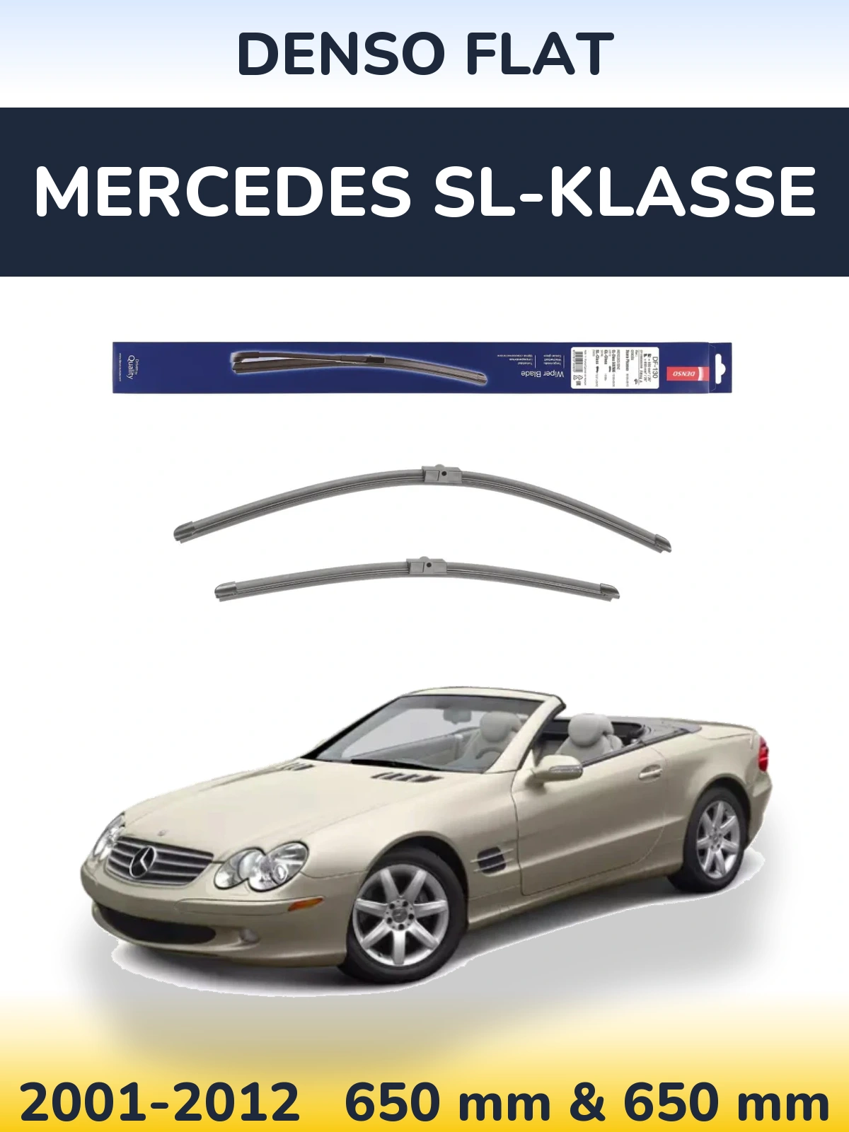 Torkarblad Denso Flat för Mercedes SL-Klasse