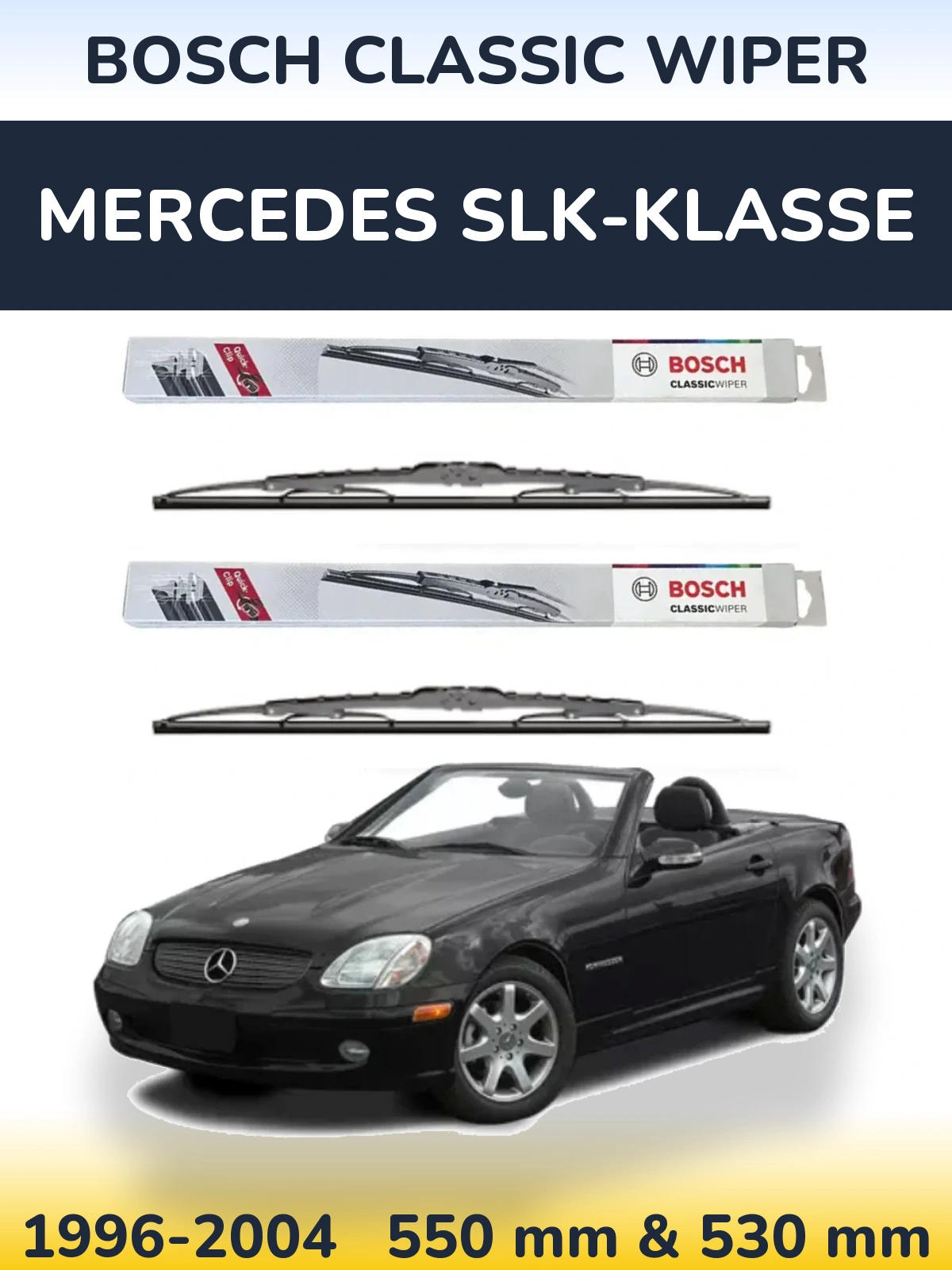 Torkarblad BOSCH Classic Wiper för Mercedes SLK-Klasse