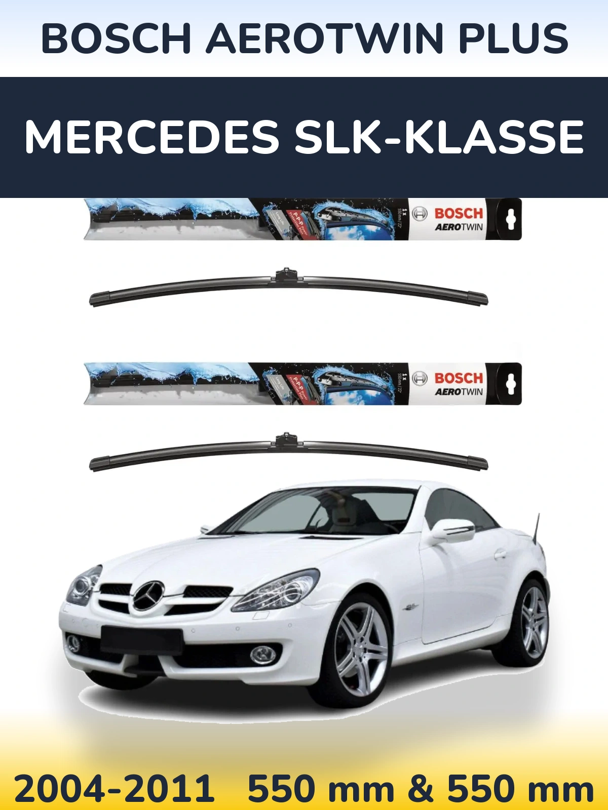 Torkarblad BOSCH AeroTwin Plus för Mercedes SLK-Klasse