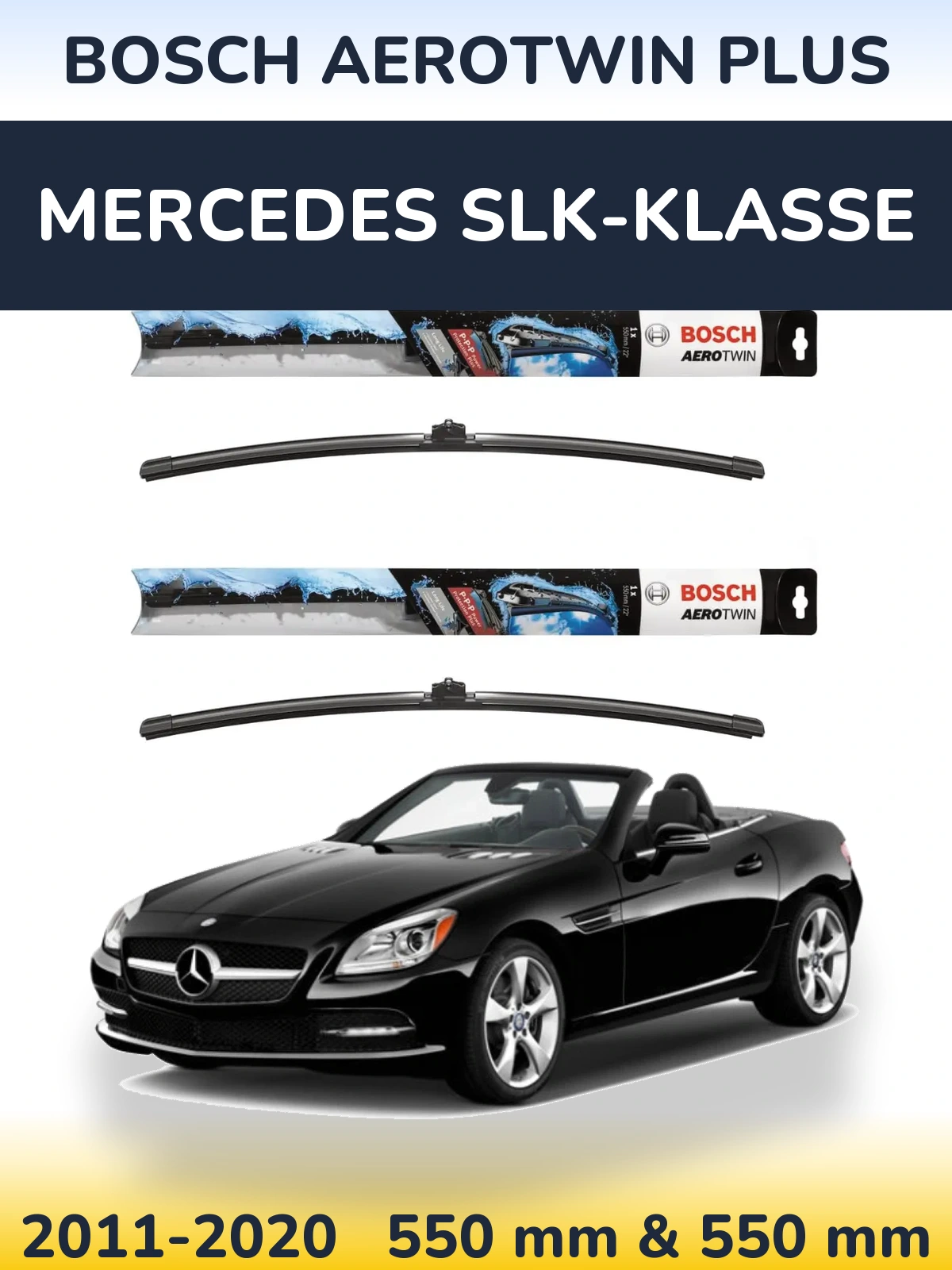 Torkarblad BOSCH AeroTwin Plus för Mercedes SLK-Klasse