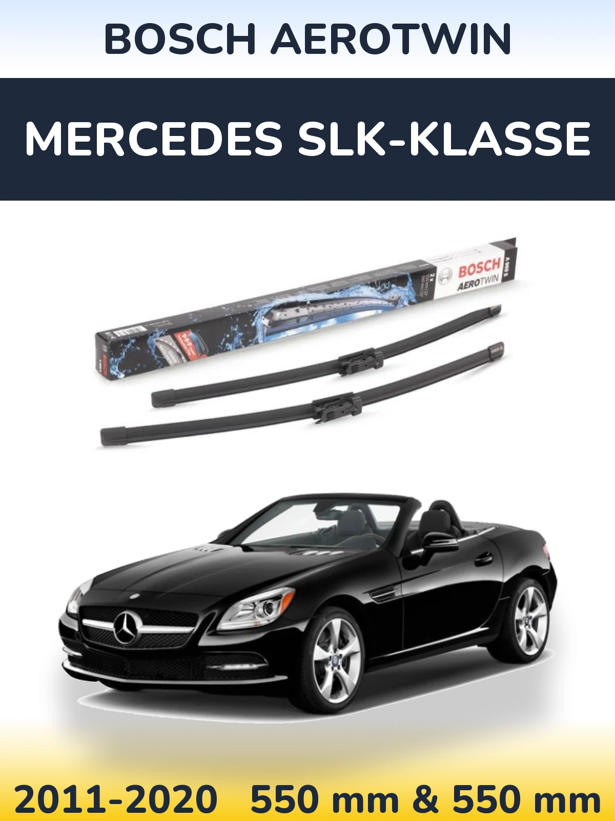 Torkarblad BOSCH AeroTwin för Mercedes SLK-Klasse