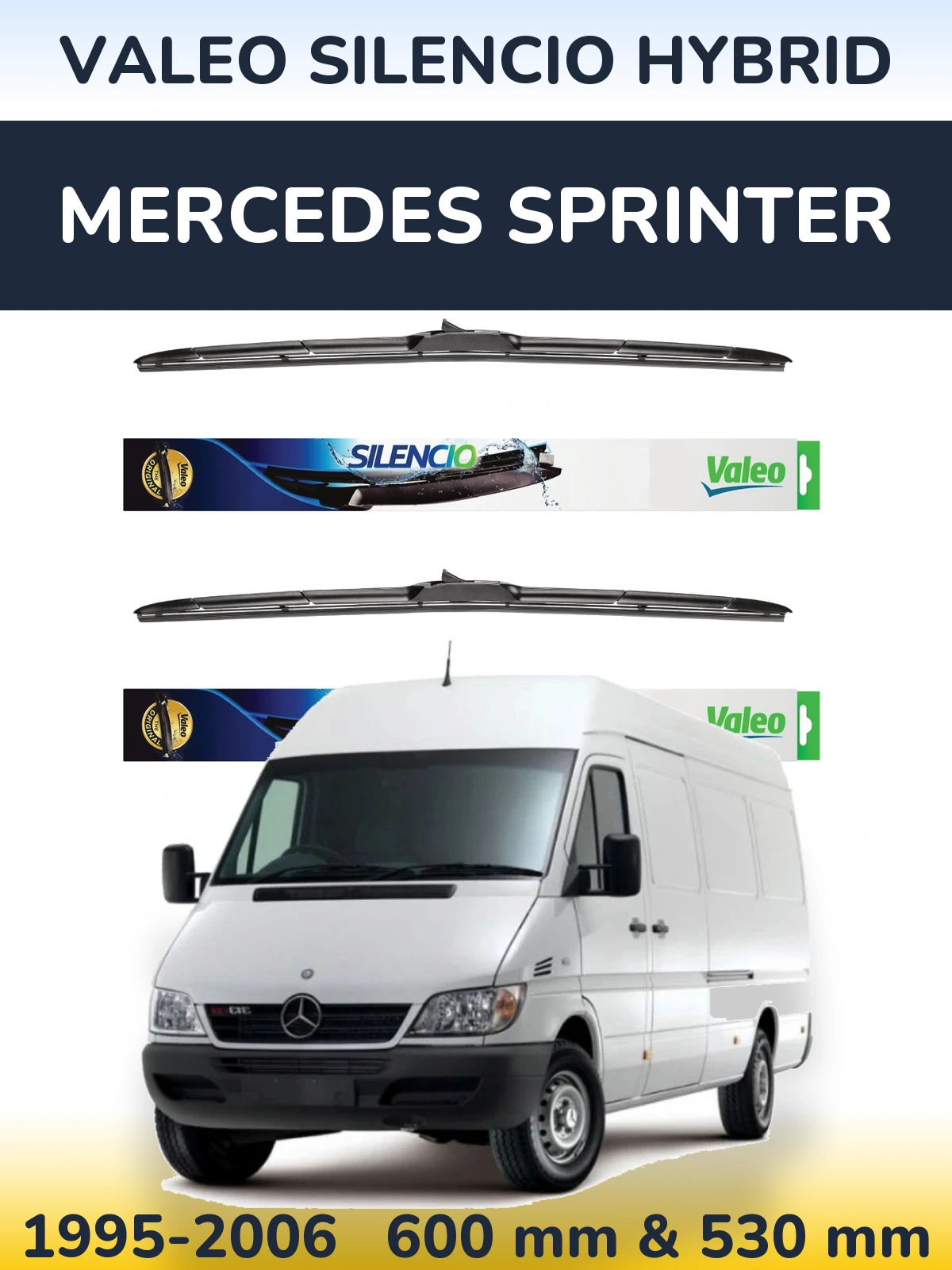 Torkarblad Valeo Silencio Hybrid för Mercedes Sprinter