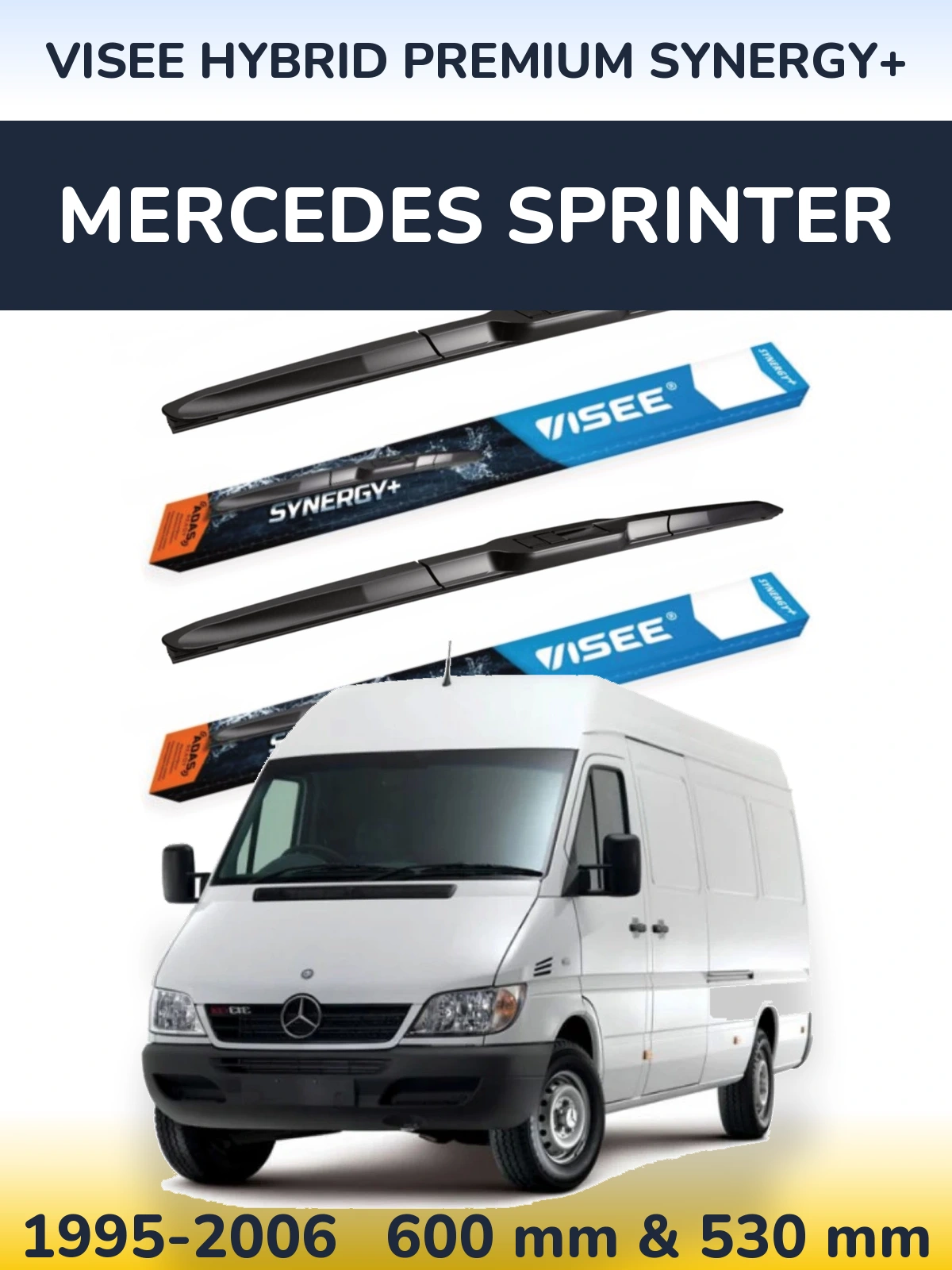 Torkarblad VISEE HYBRID PREMIUM SYNERGY+ för Mercedes Sprinter