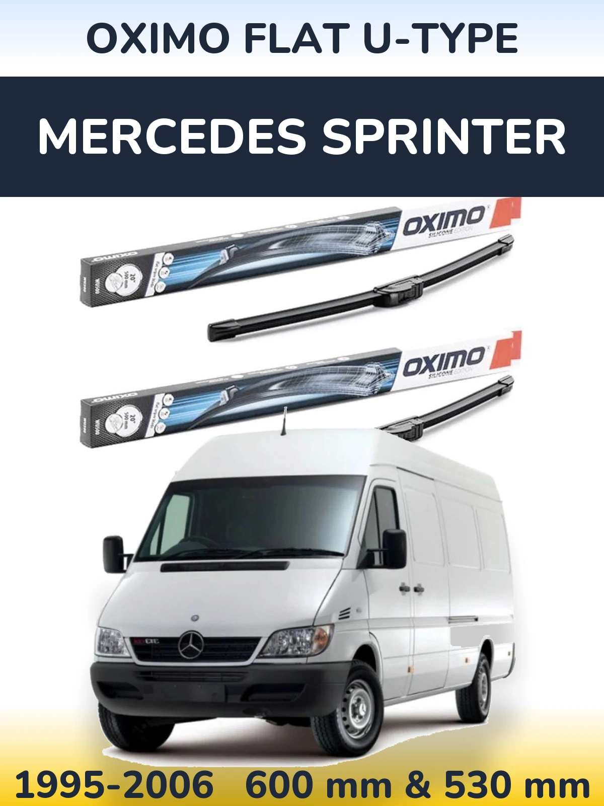 Torkarblad Oximo Flat U-type för Mercedes Sprinter