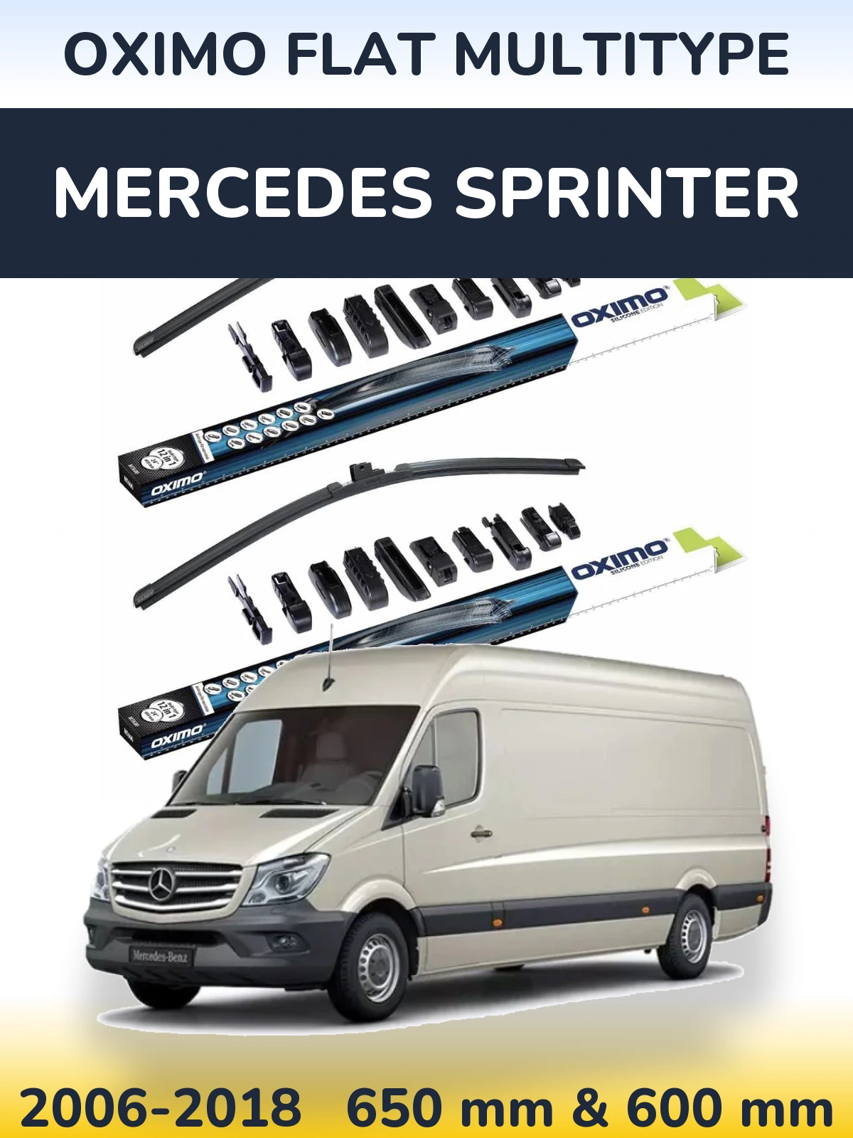 Torkarblad Oximo Flat MultiType för Mercedes Sprinter