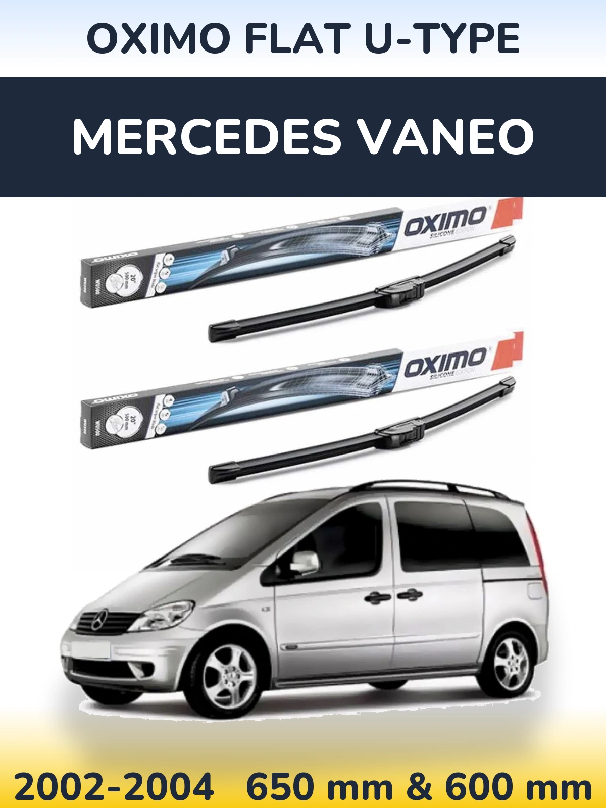 Torkarblad Oximo Flat U-type för Mercedes Vaneo